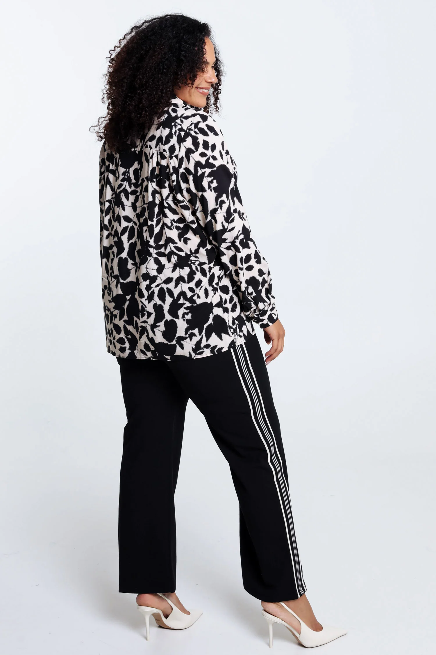 Chemise bicolore en viscose - Image 2