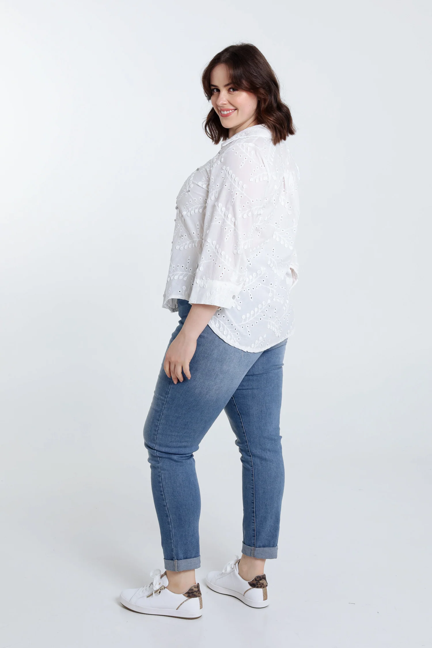 Chemise en coton avec brillants - Image 2