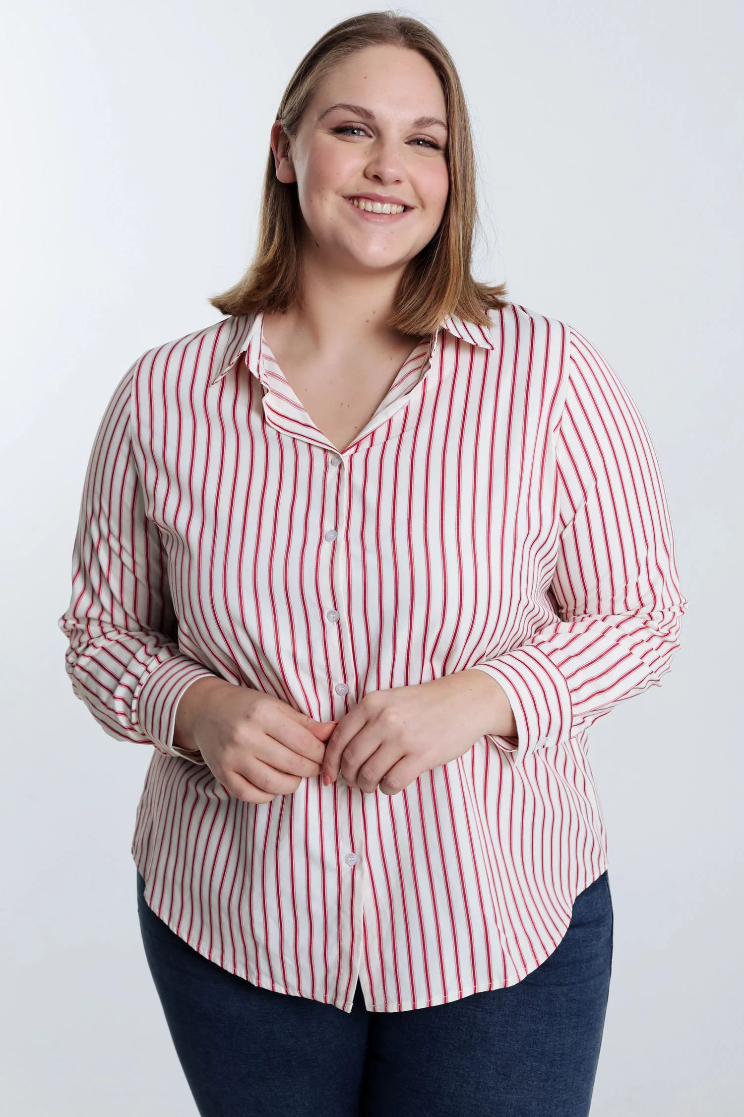 Chemise en coton rayée