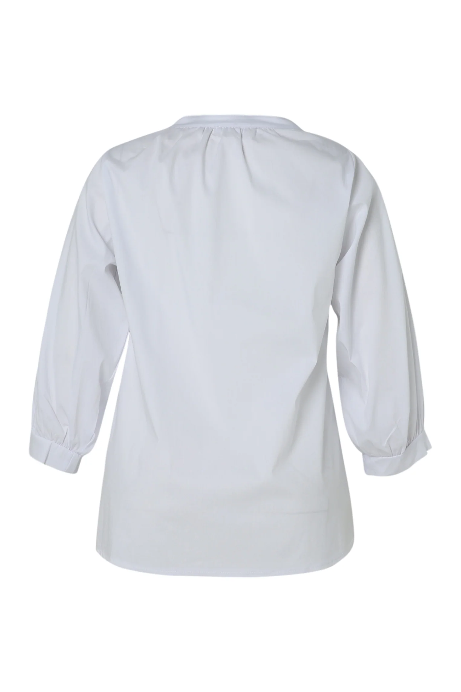 Chemise en coton unie avec écussons - Image 11