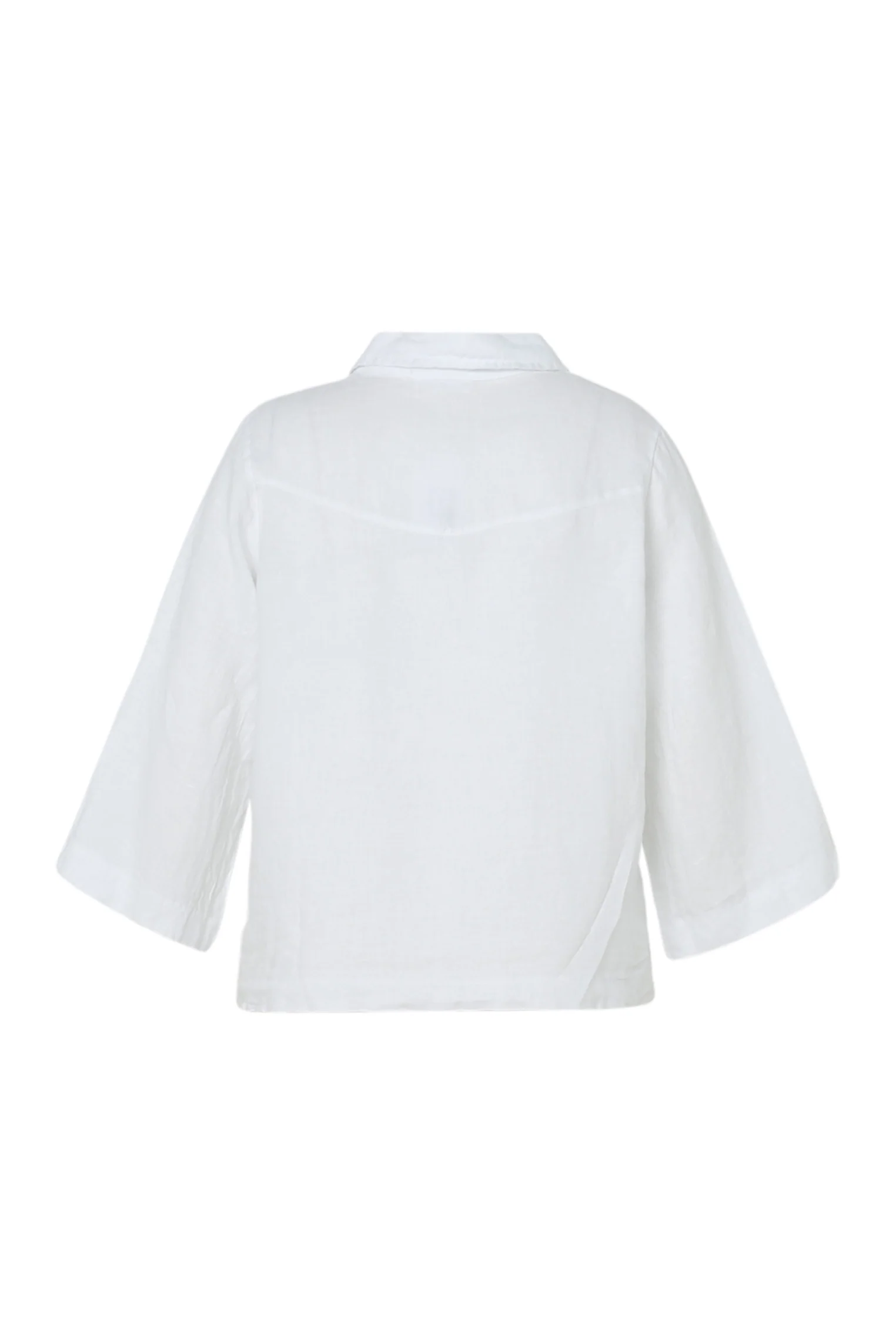 Chemise en lin unie avec noeud - Image 11