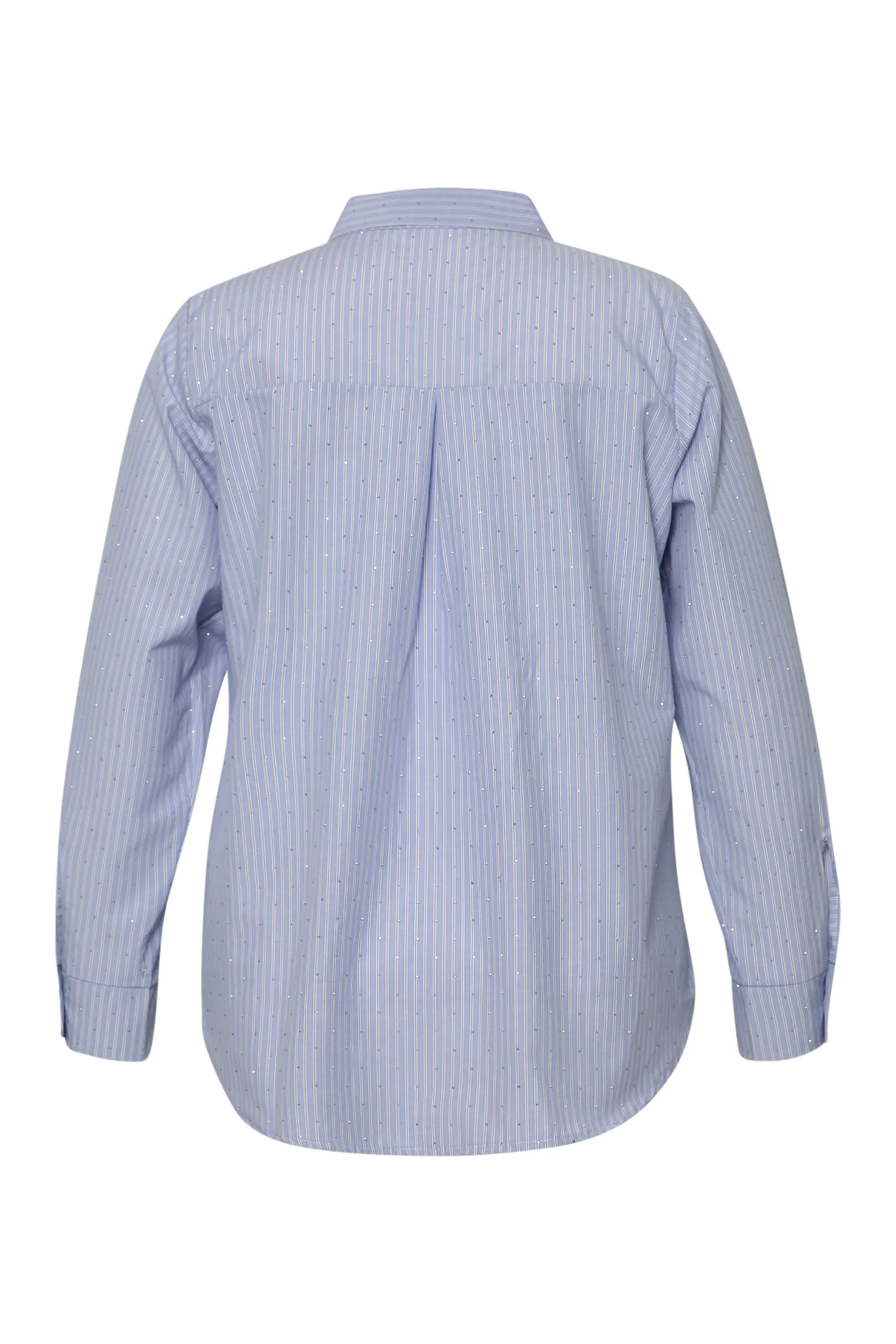 Chemise en popeline rayée et strass - Image 8