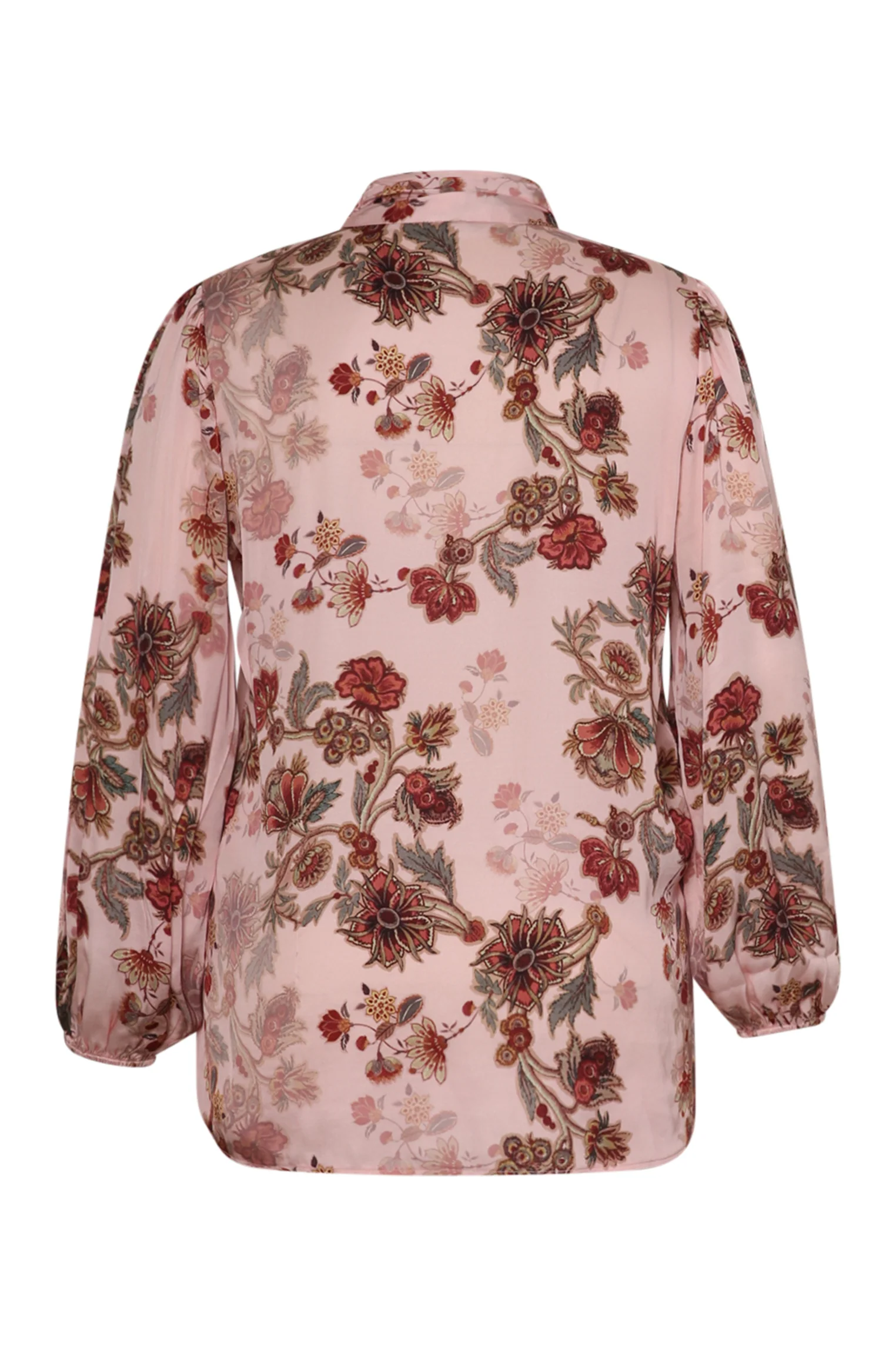Chemise en viscose avec lavalière imprimé fleurs - Image 8