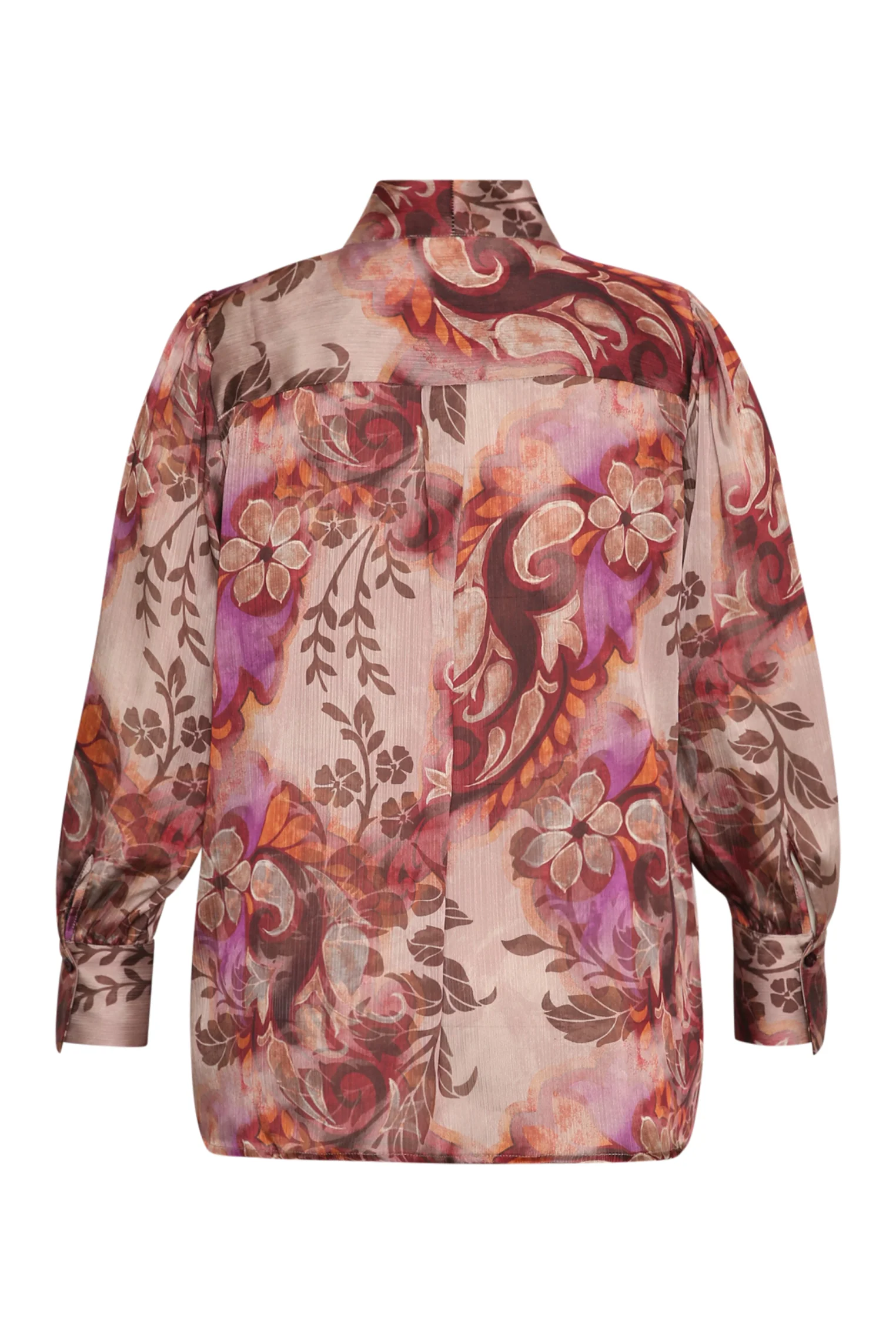 Chemise lavallière imprimé cachemire flou - Image 9