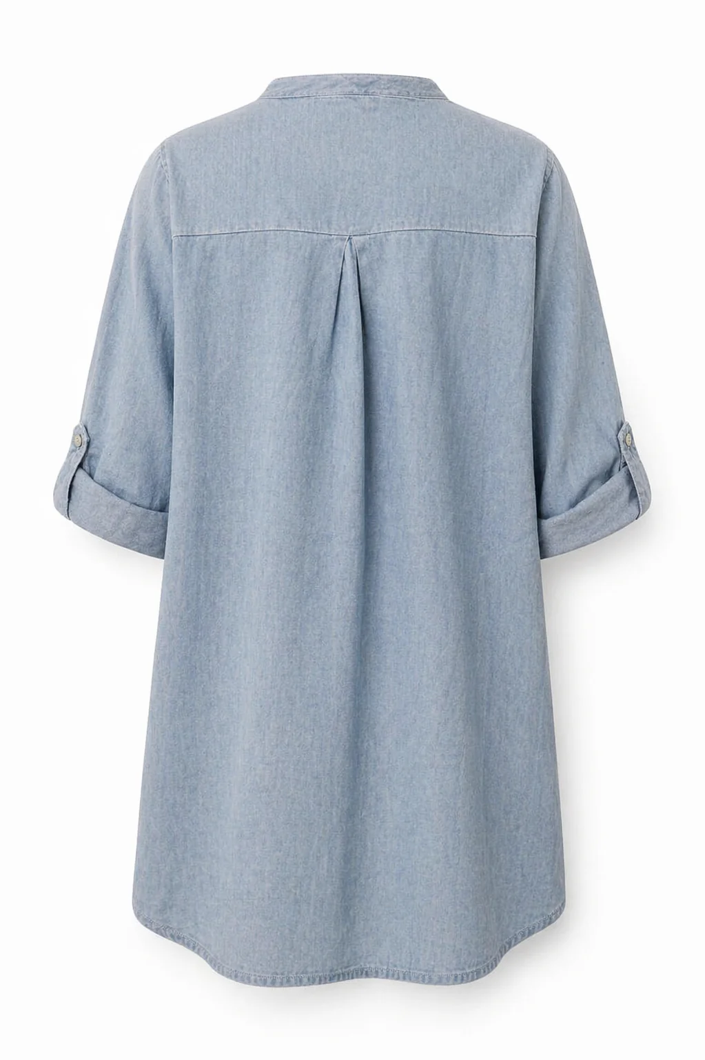 Chemise longue en gaze de coton unie - Image 2
