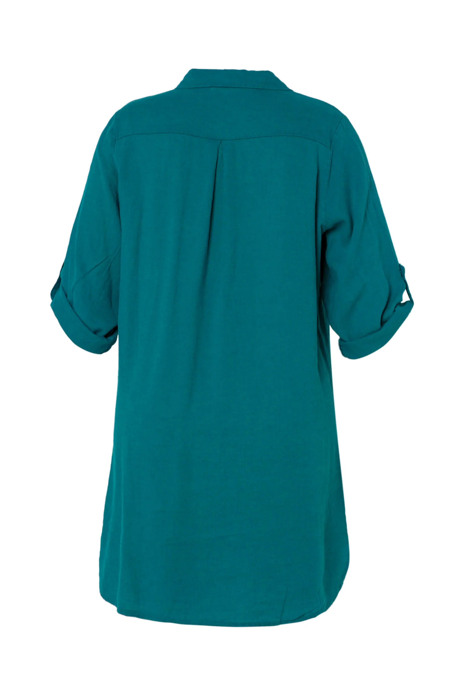 Chemise longue en lin et viscose unie - Image 11