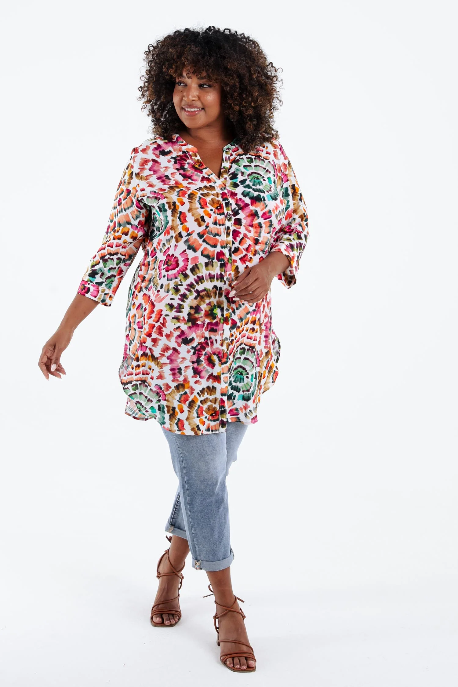 Chemise longue en viscose - Image 7