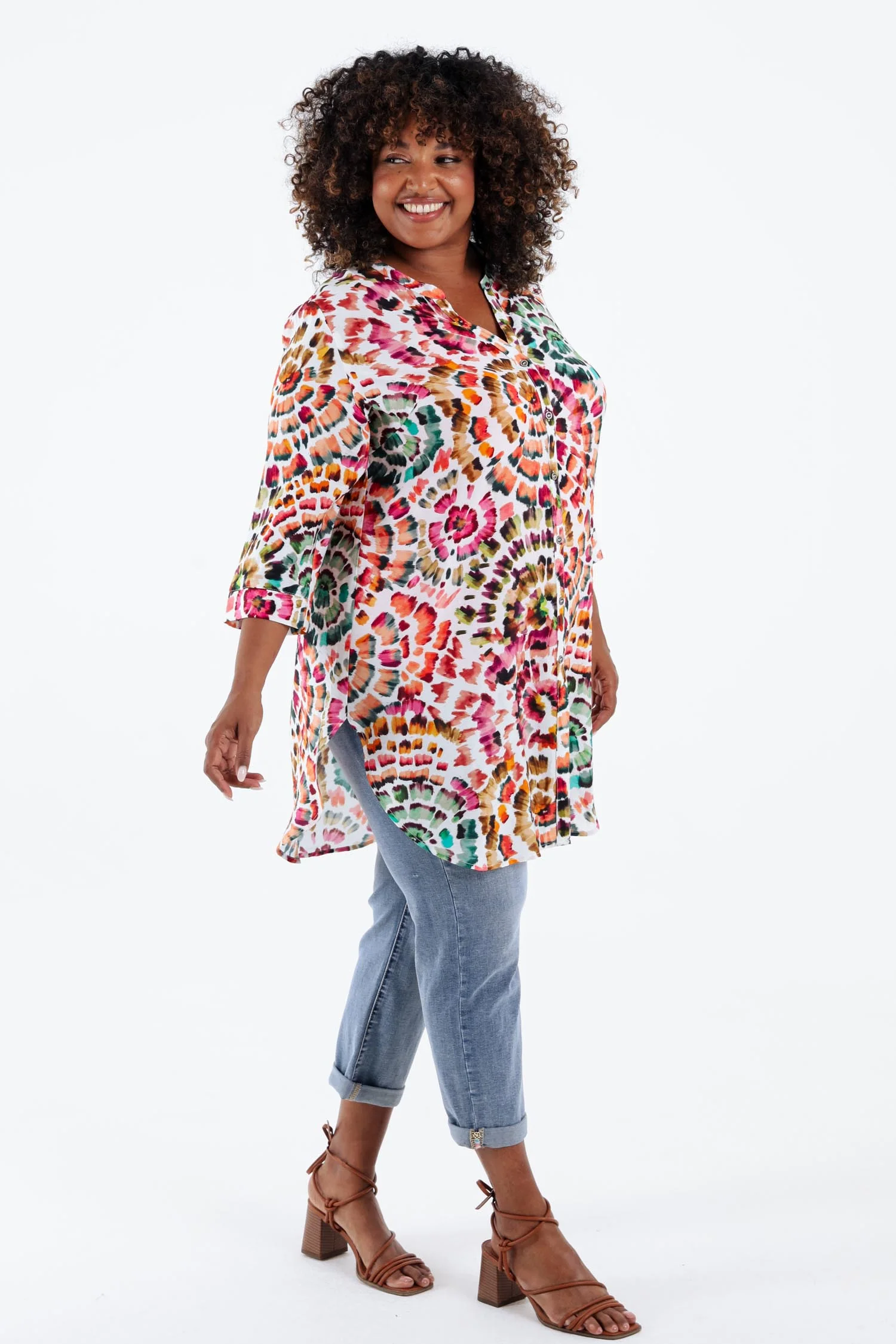 Chemise longue en viscose - Image 8
