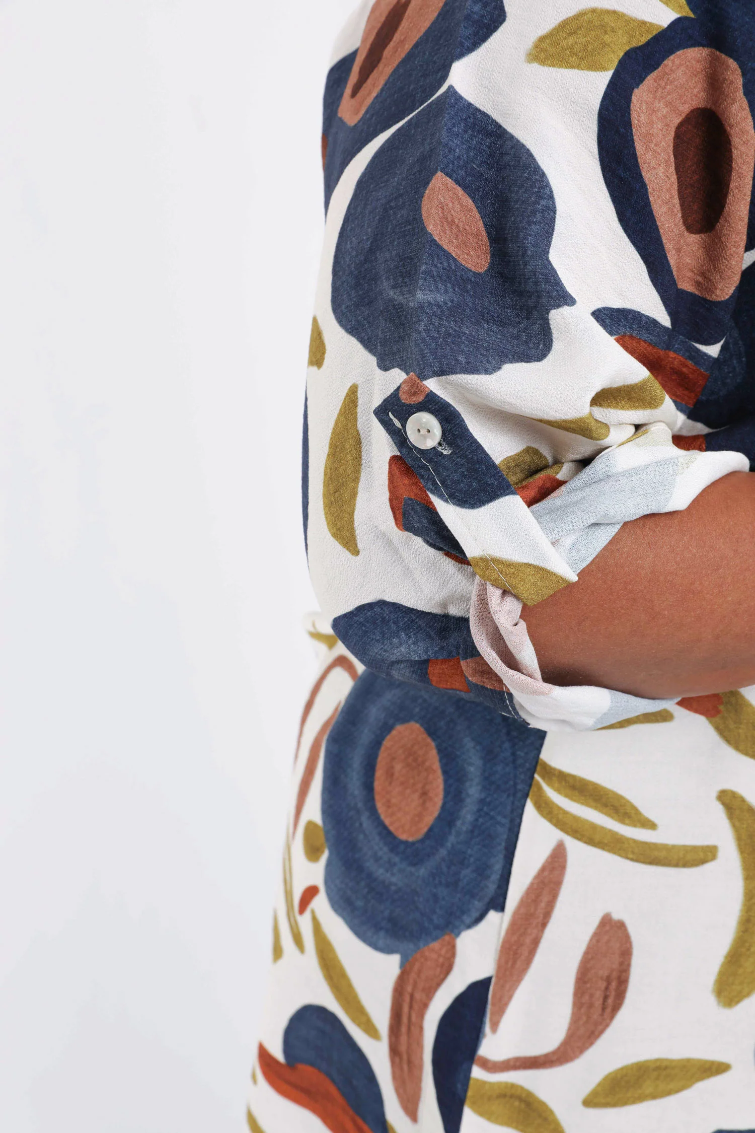 Chemise longue en viscose imprimé coquelicots - Image 5