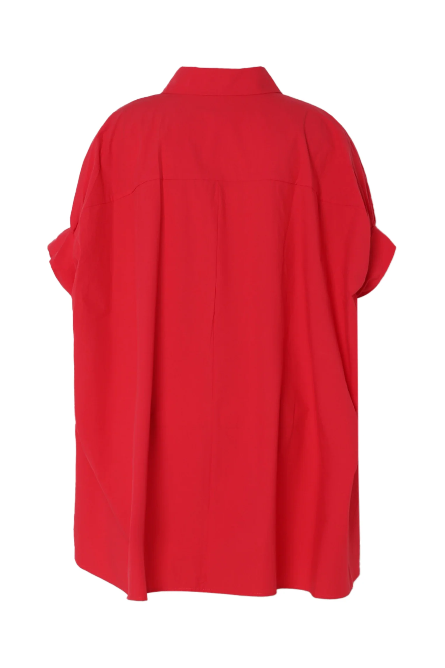 Chemise oversize en coton unie avec broderies - Image 11