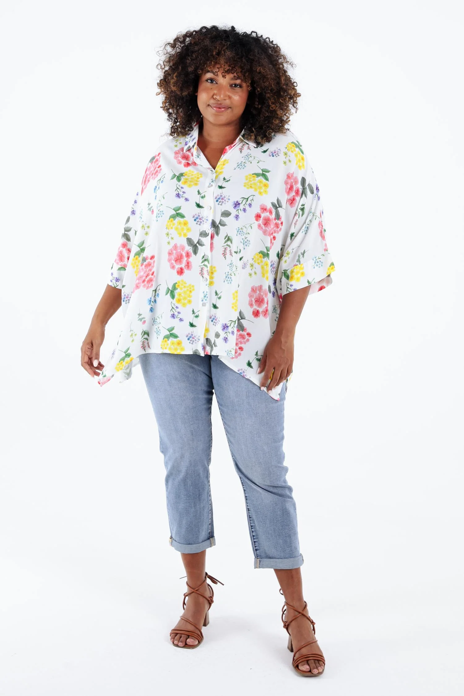 Chemisier ample en viscose imprimé floral - Image 7