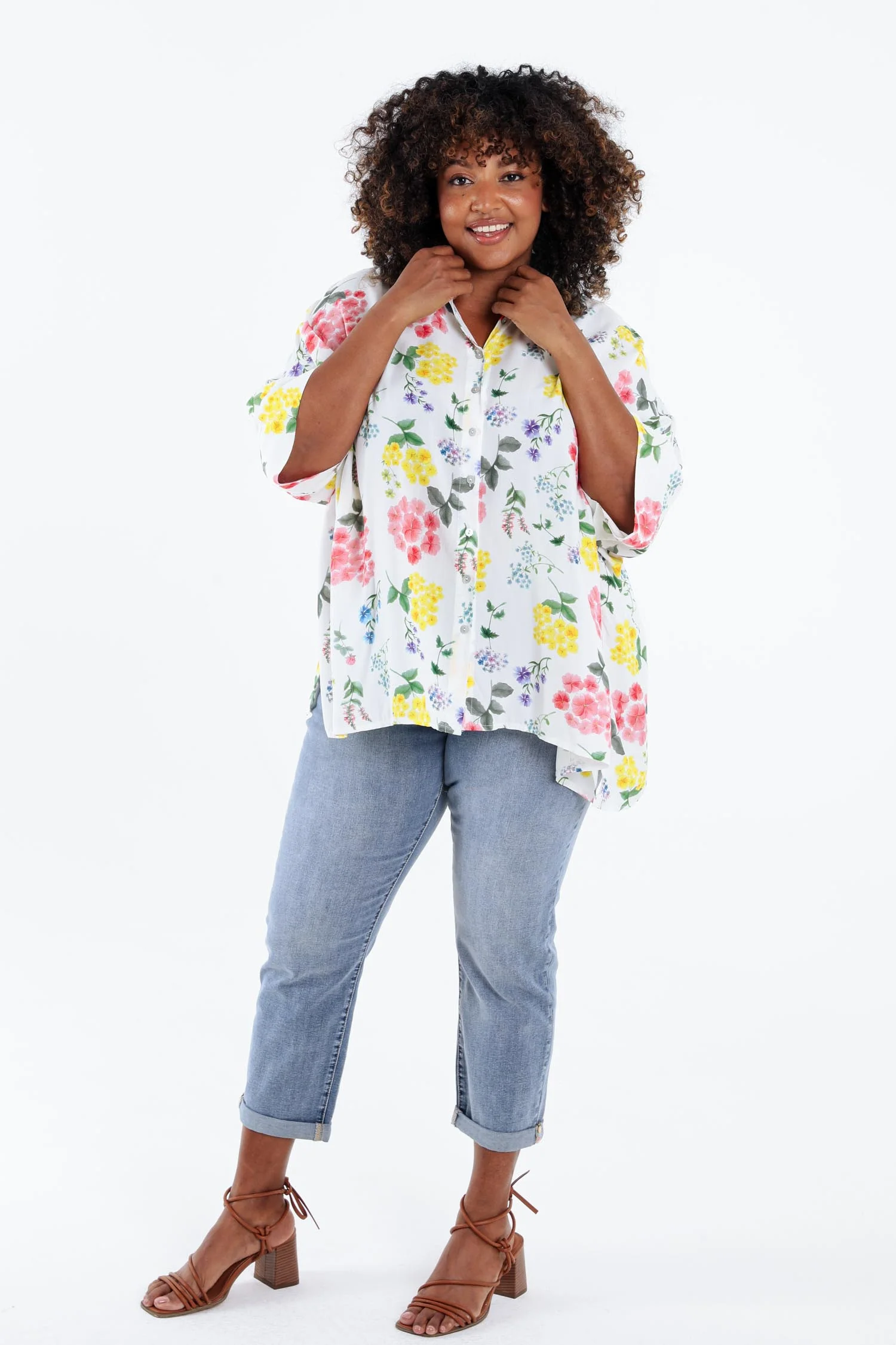 Chemisier ample en viscose imprimé floral - Image 9