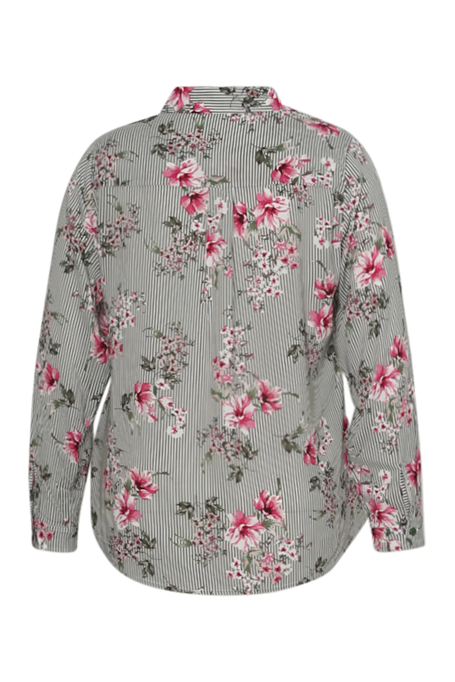 Chemisier en viscose imprimé rayures et fleurs - Image 11