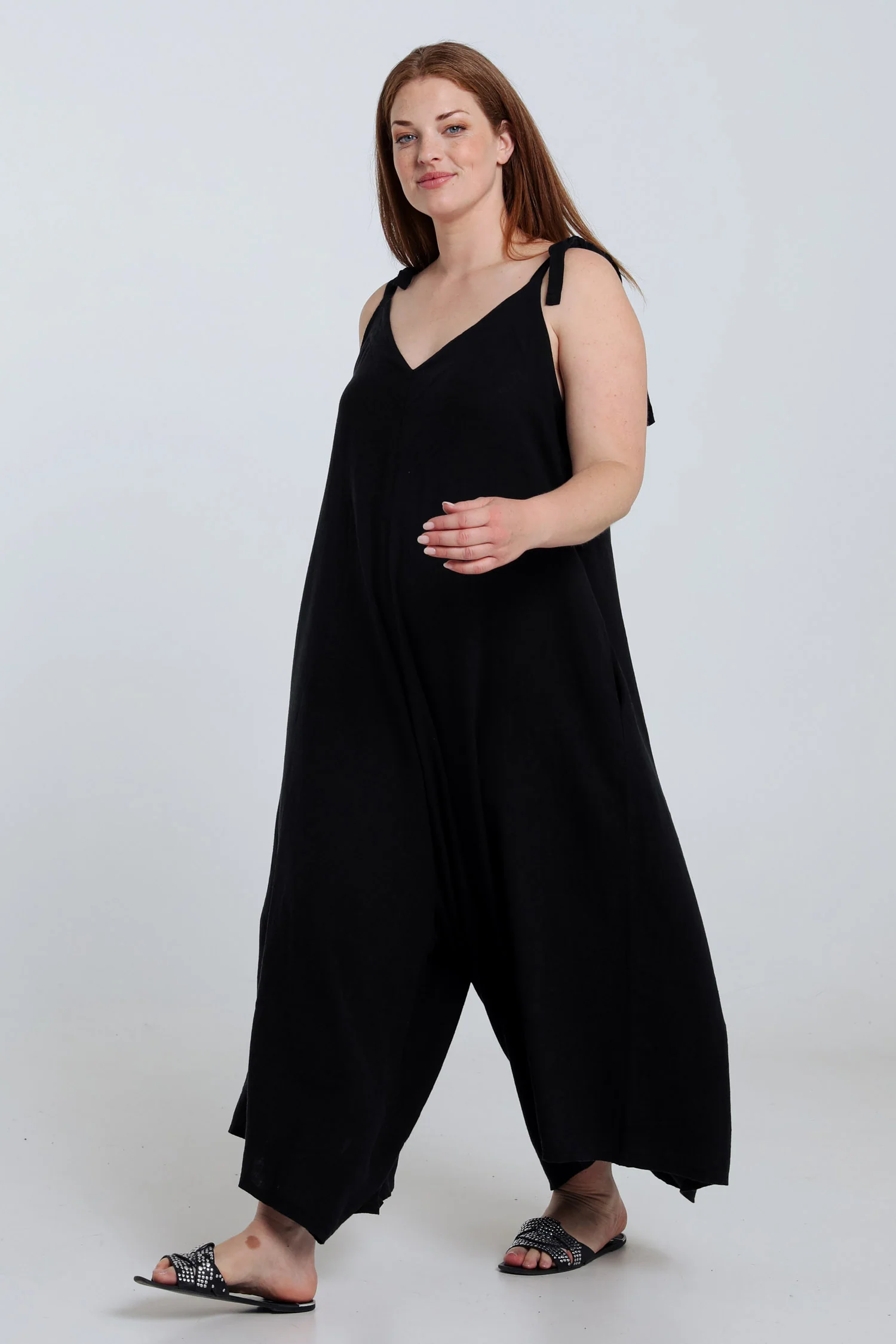 Combinaison en lin et viscose unie - Image 8