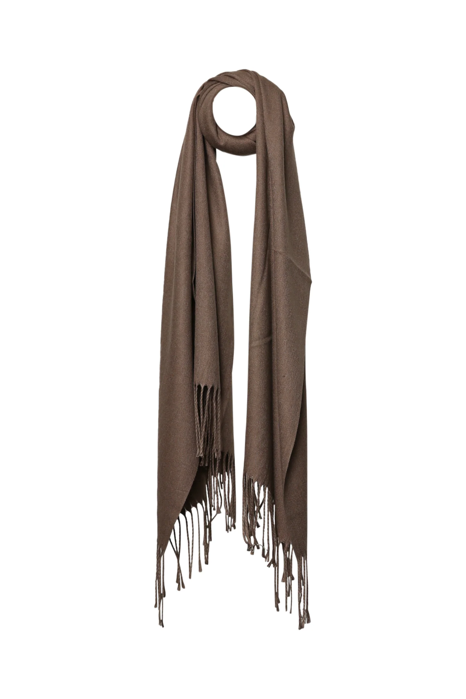 Écharpe en viscose et cachemire unie