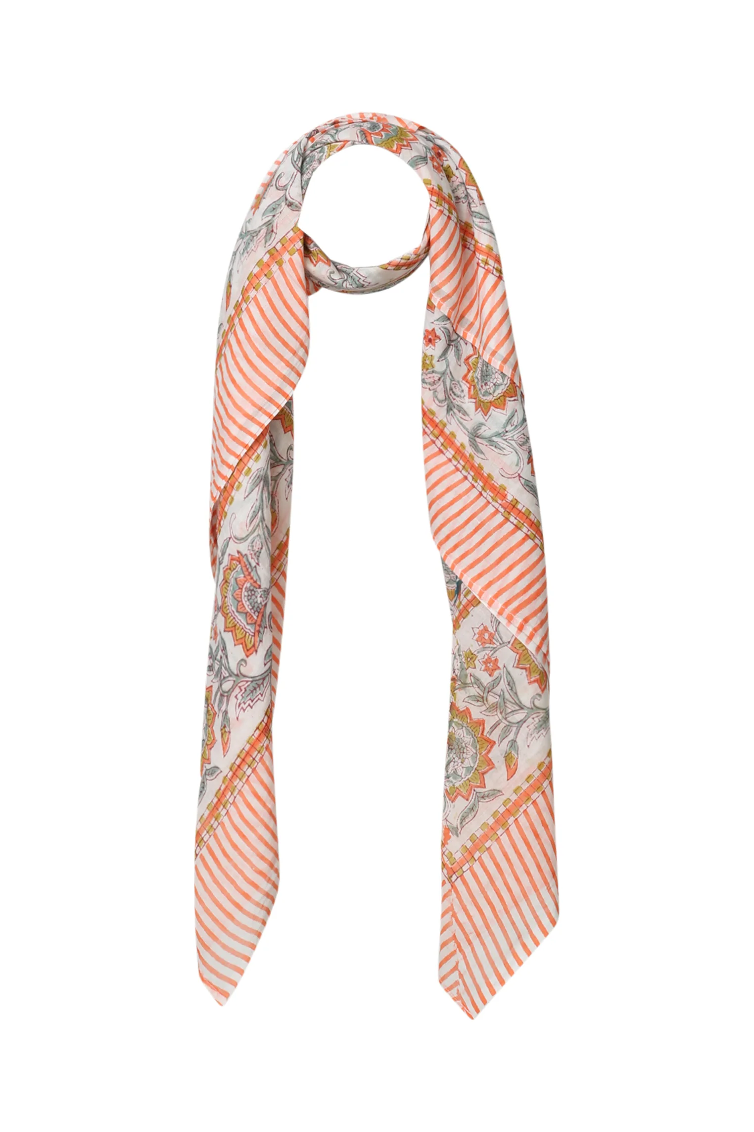 Foulard carré imprimé floral