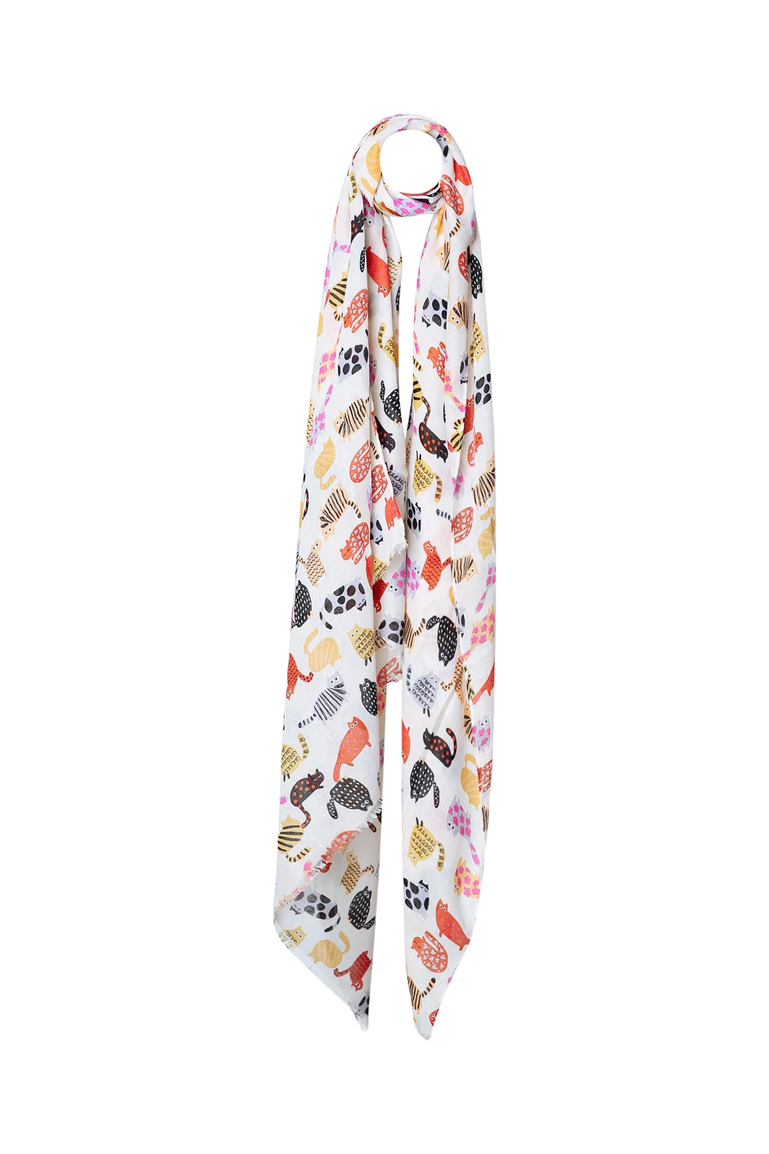 Foulard imprimé chats