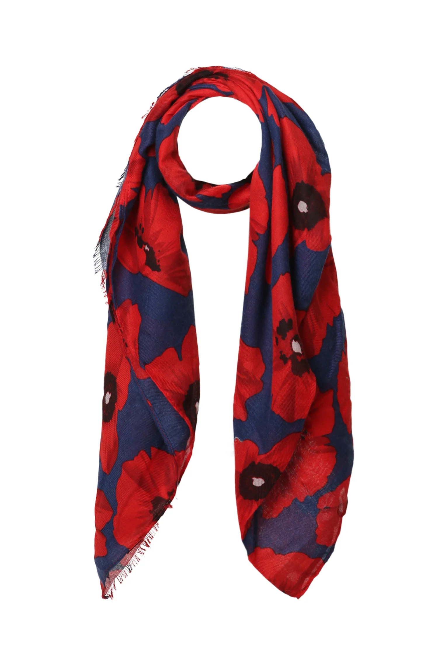 Foulard imprimé coquelicots