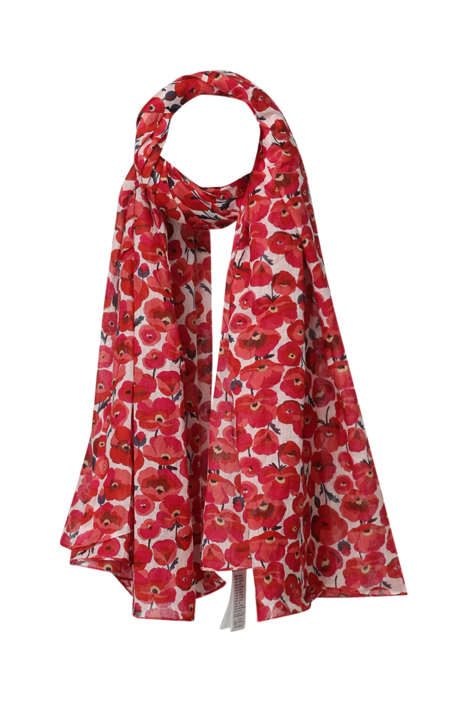 Foulard imprimé coquelicots