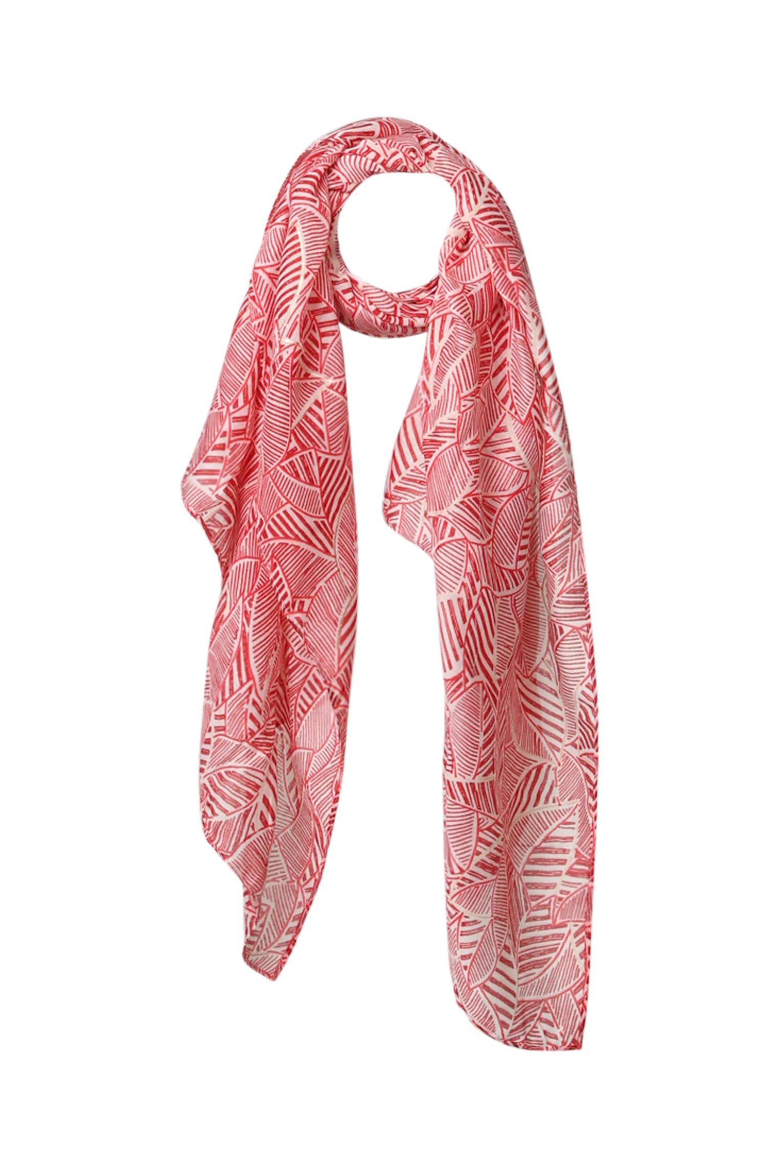Foulard imprimé feuilles avec foil - Image 2