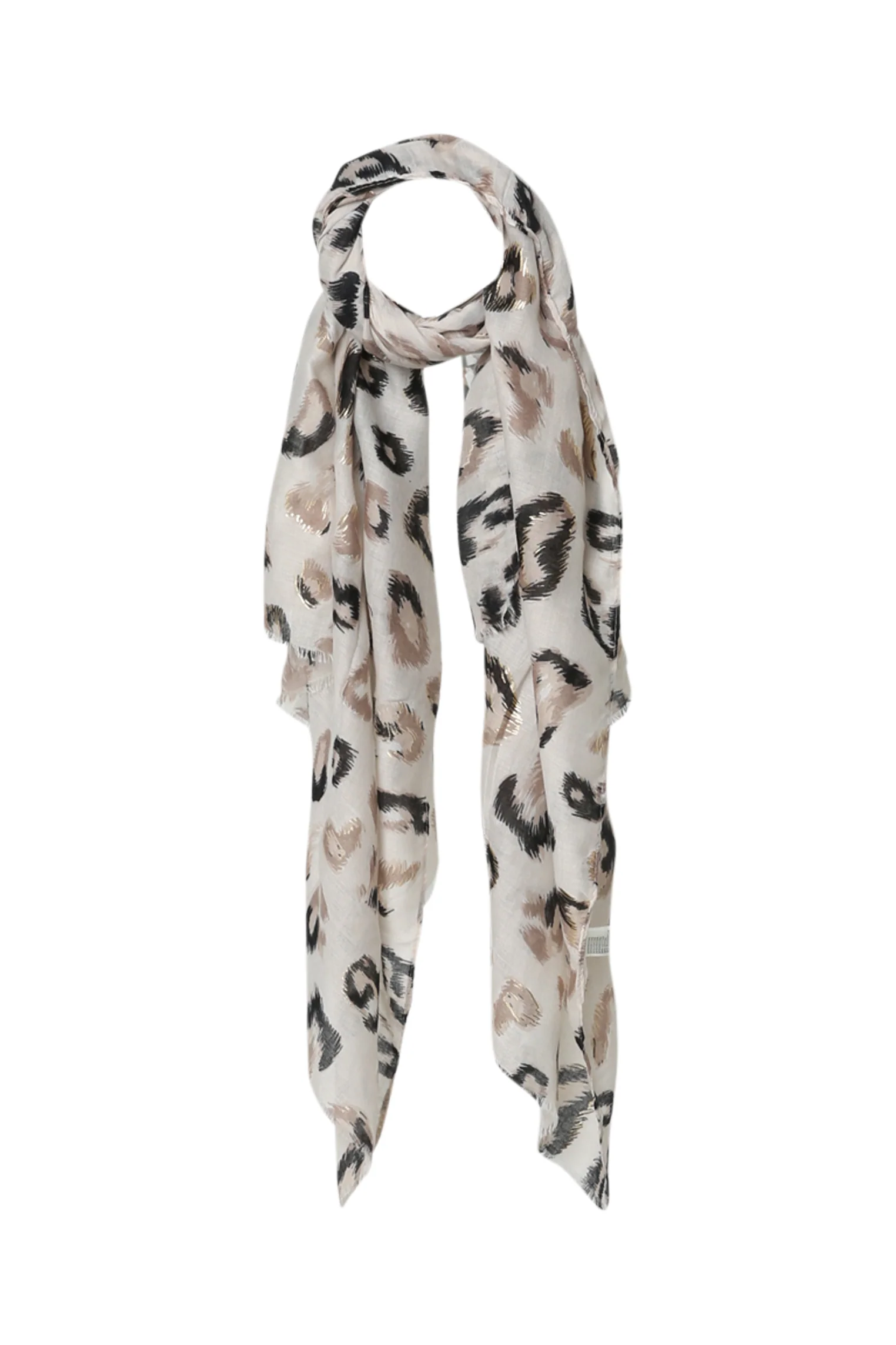Foulard imprimé léopard avec foil
