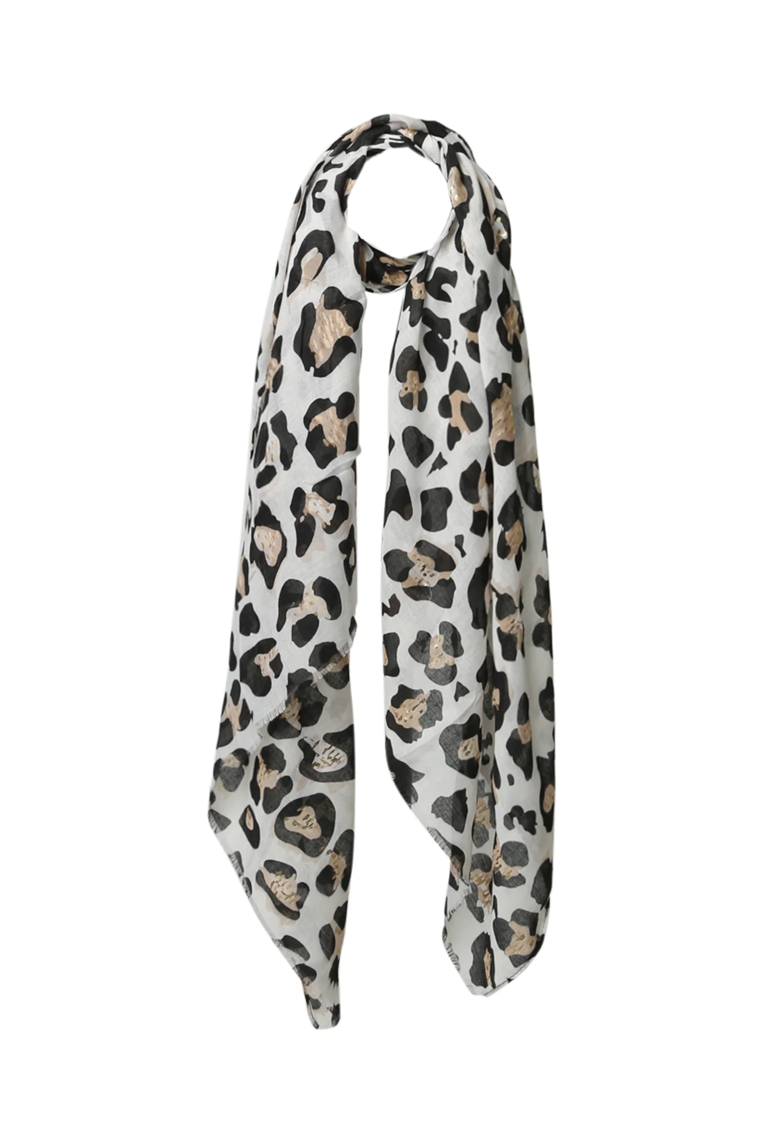 Foulard imprimé peau de bête avec foil