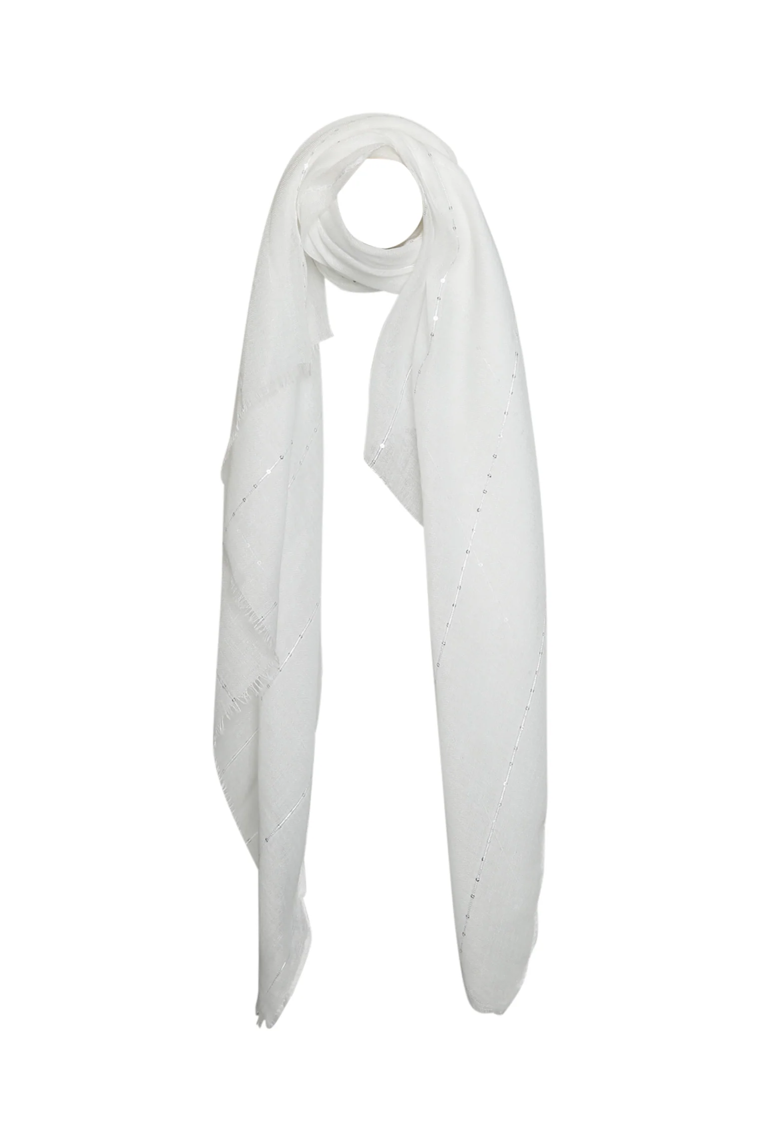 Foulard uni avec sequins
