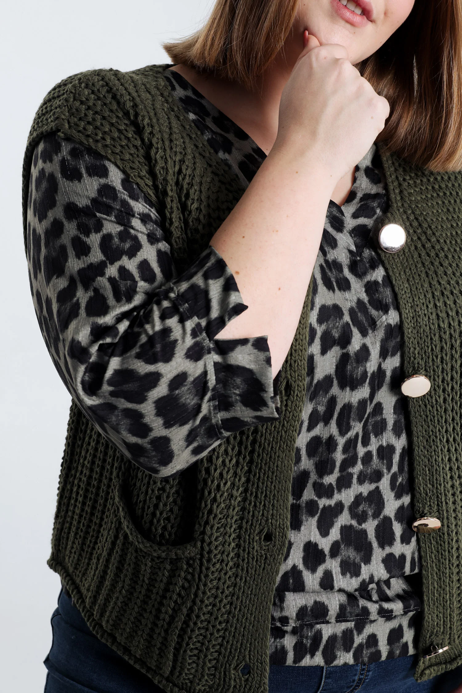 Gilet court uni - Image 4