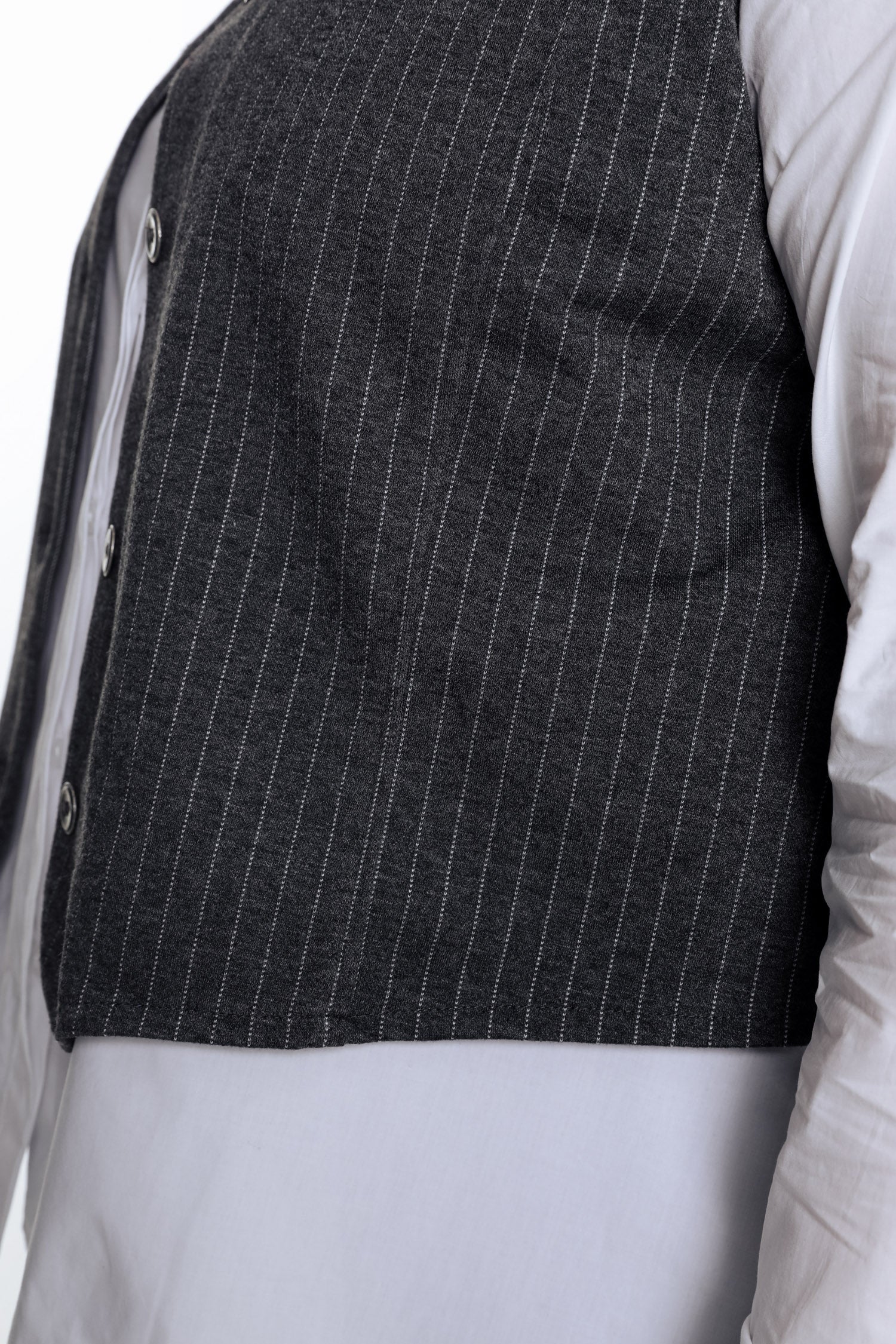 Gilet de costume à rayures - Image 5