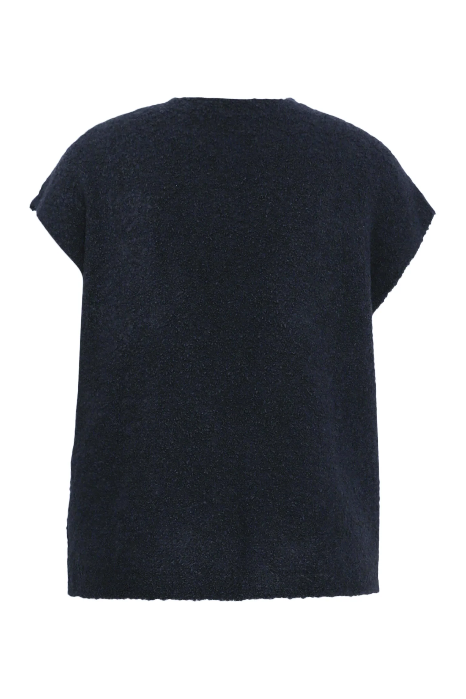Gilet sans manches maille bouclette uni - Image 11
