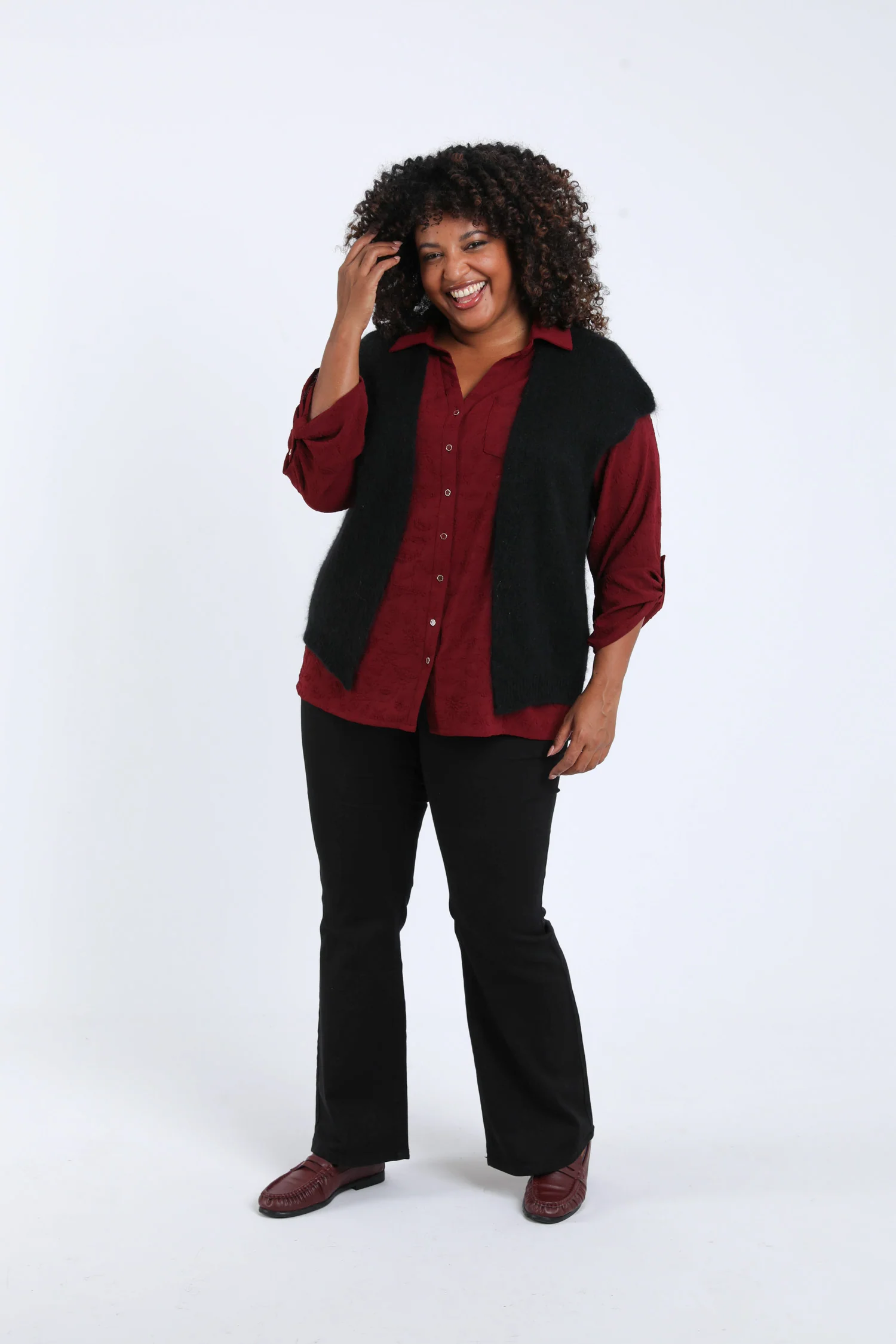 Gilet sans manches uni - Image 19