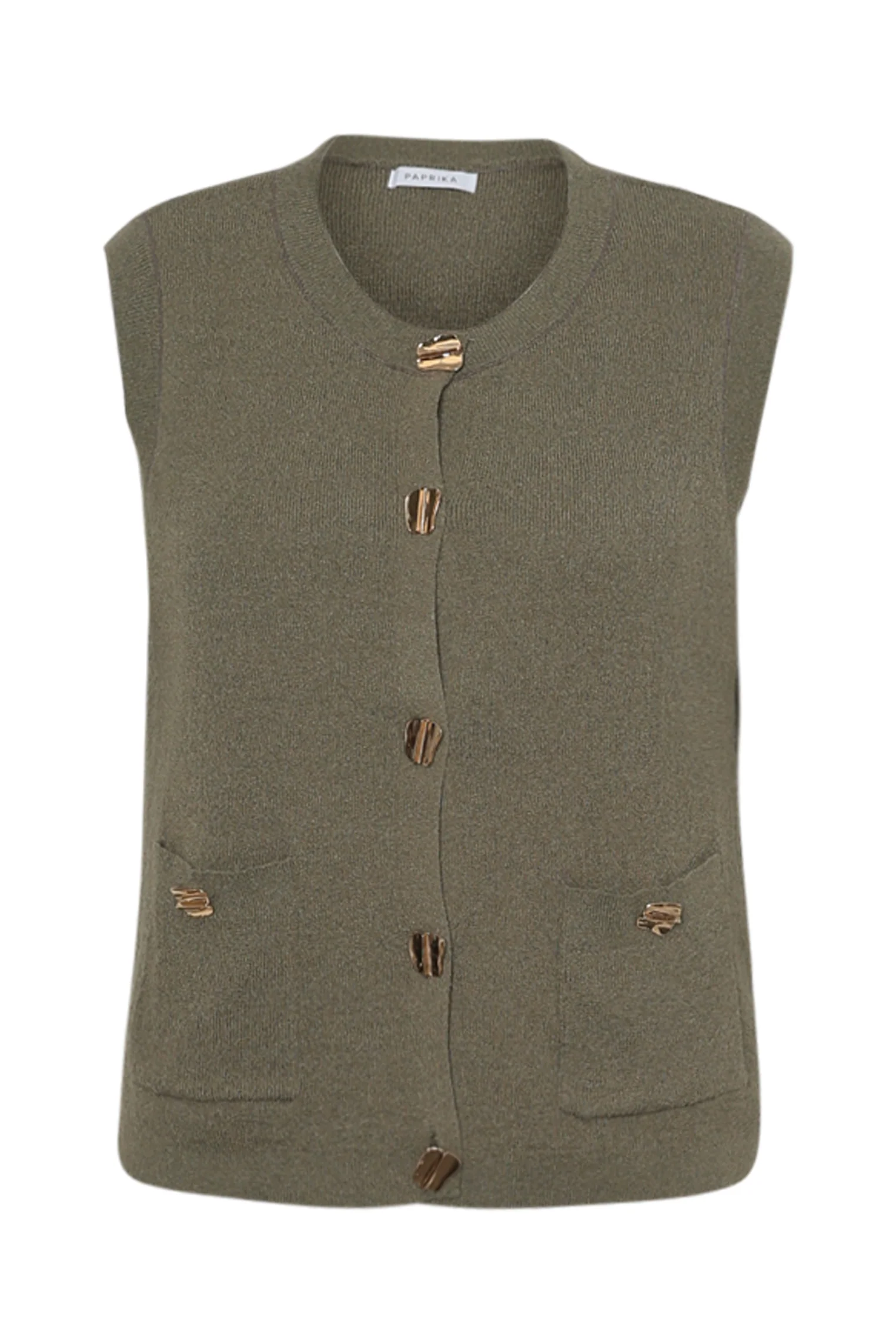 Gilet sans manches uni - Image 10