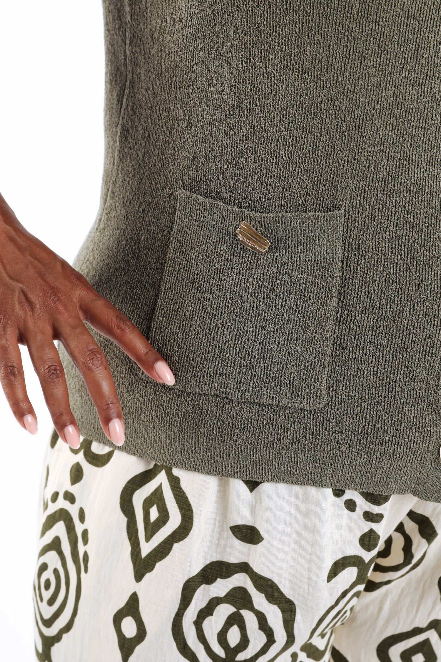 Gilet sans manches uni - Image 4