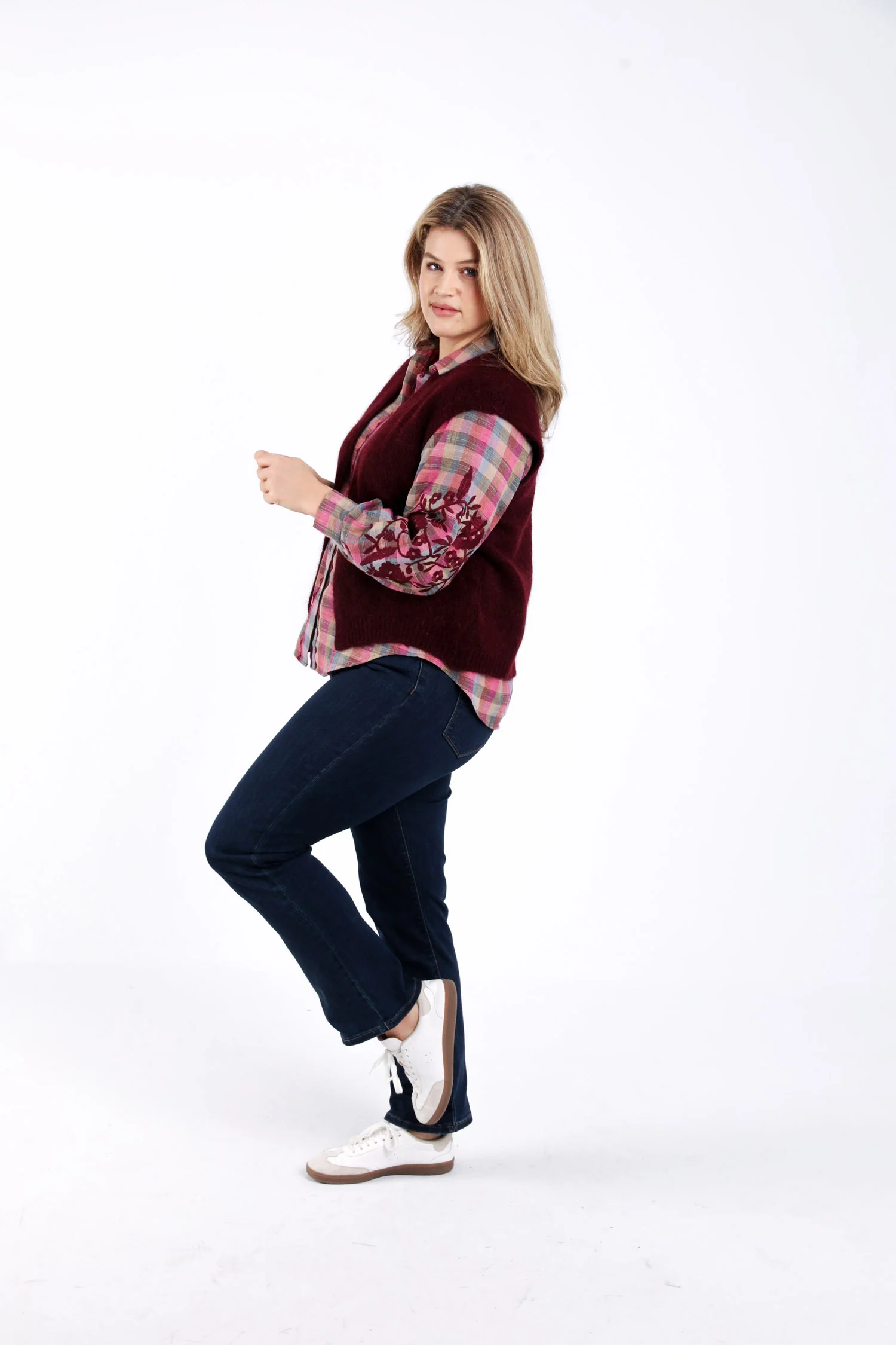 Gilet sans manches uni - Image 6
