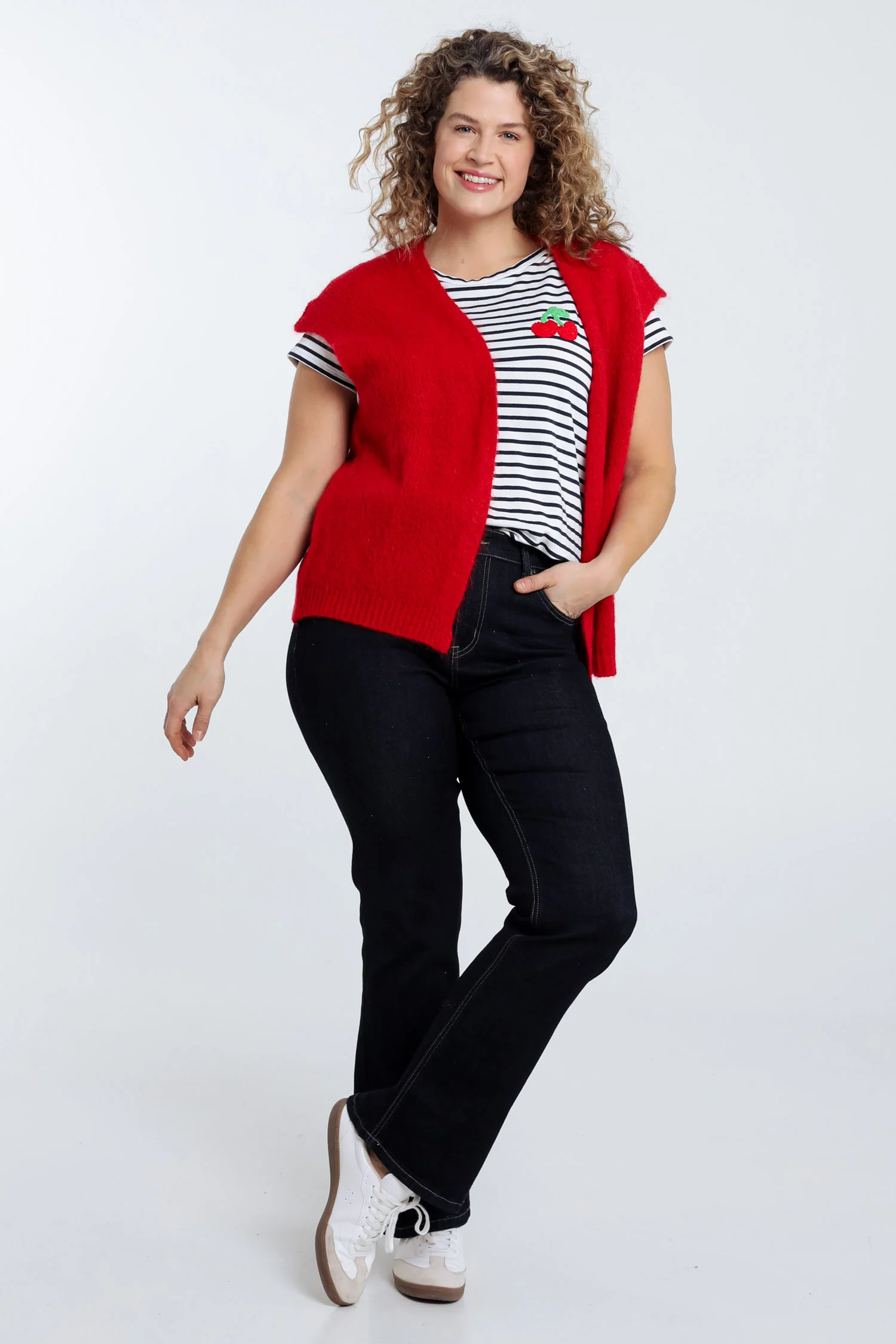 Gilet sans manches uni - Image 42