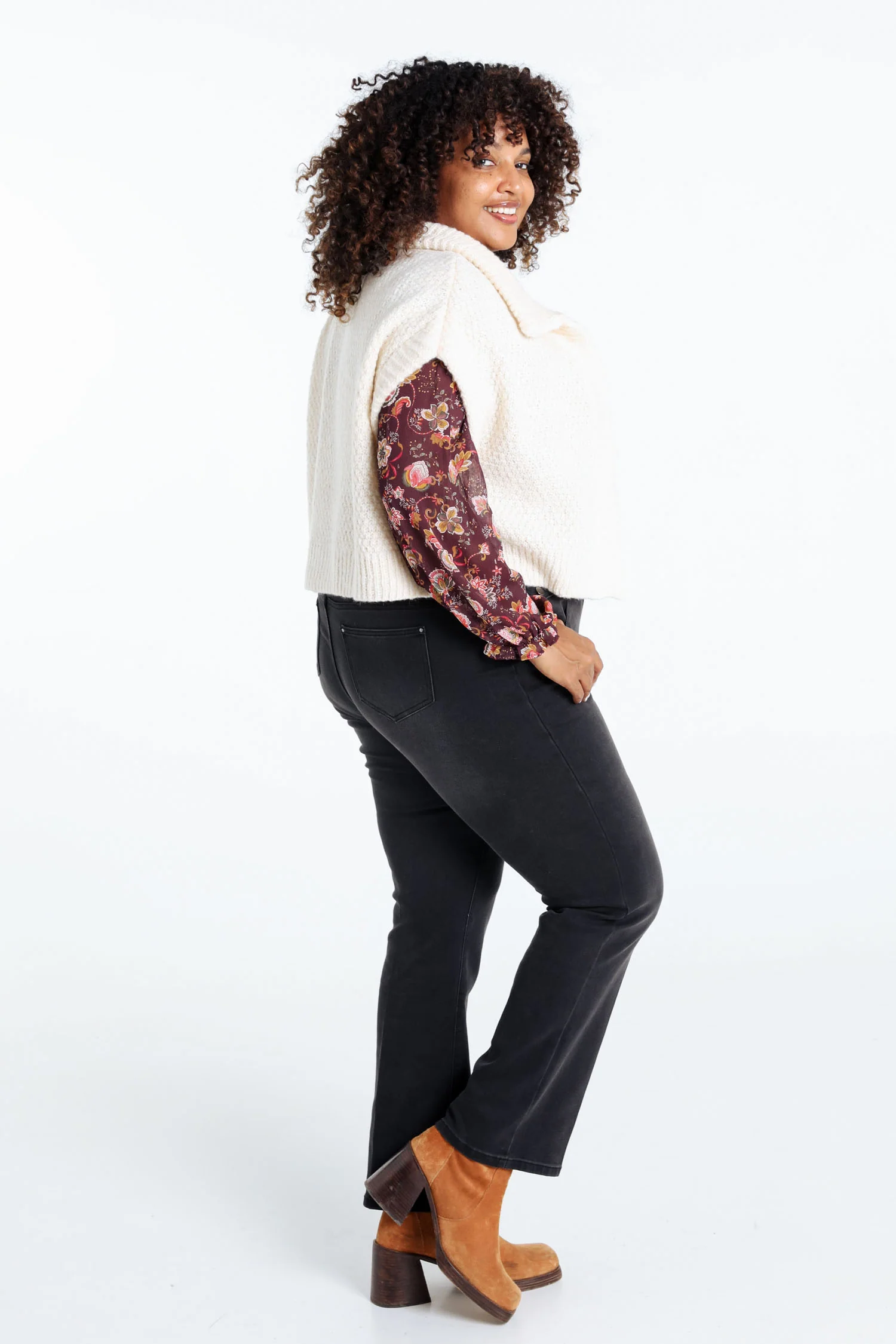 Gilet sans manches uni - Image 2