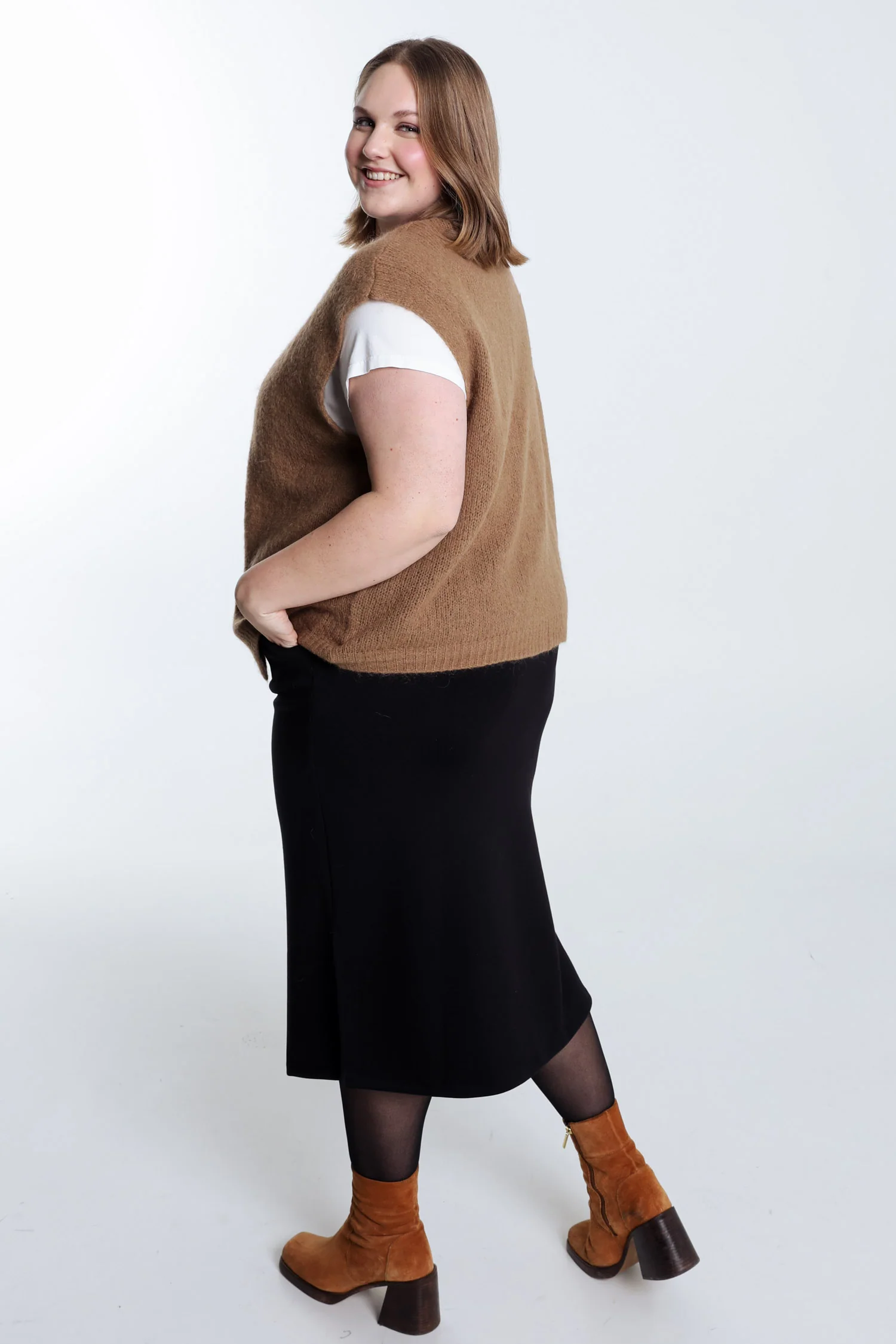 Gilet sans manches uni - Image 57