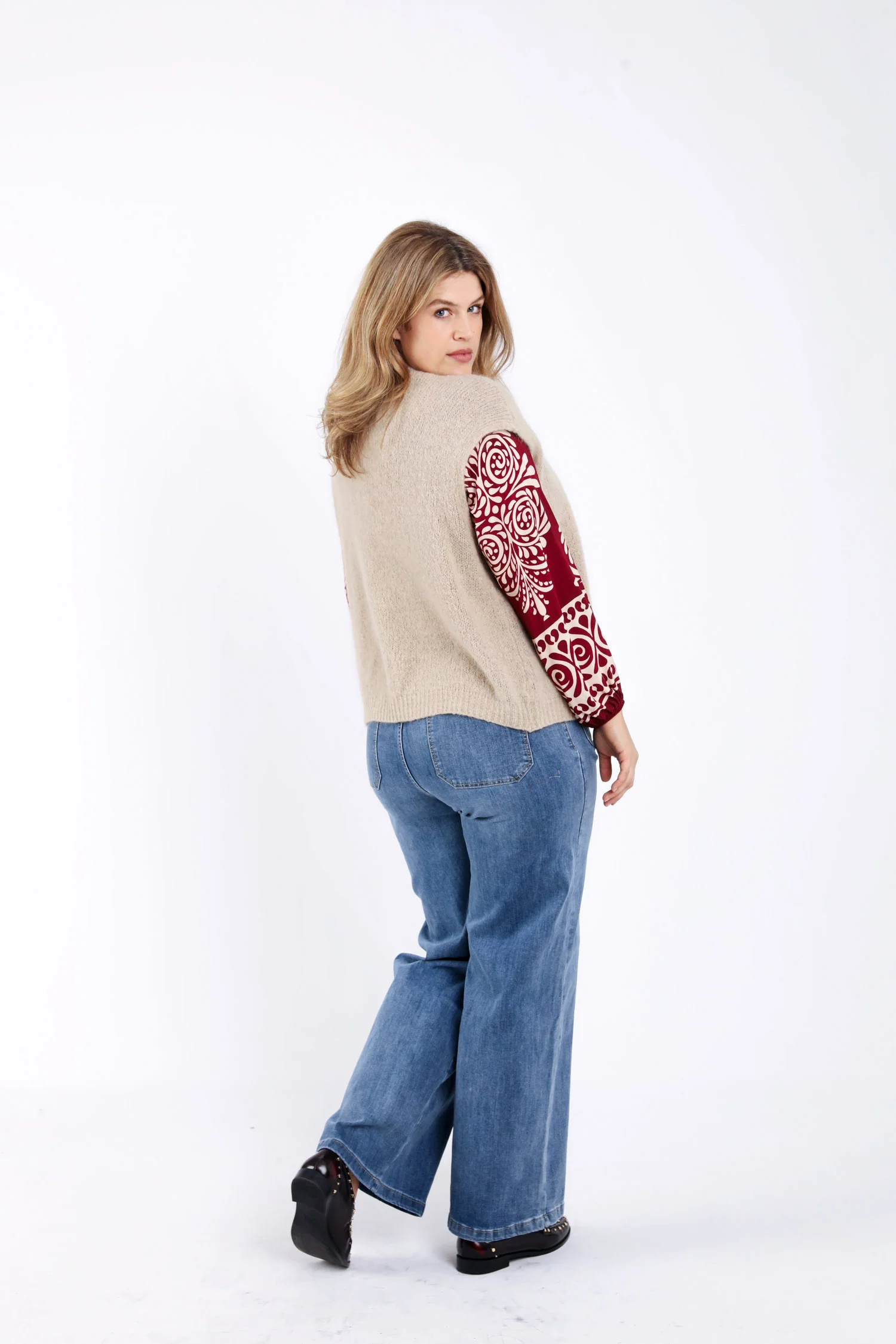Gilet sans manches uni - Image 2