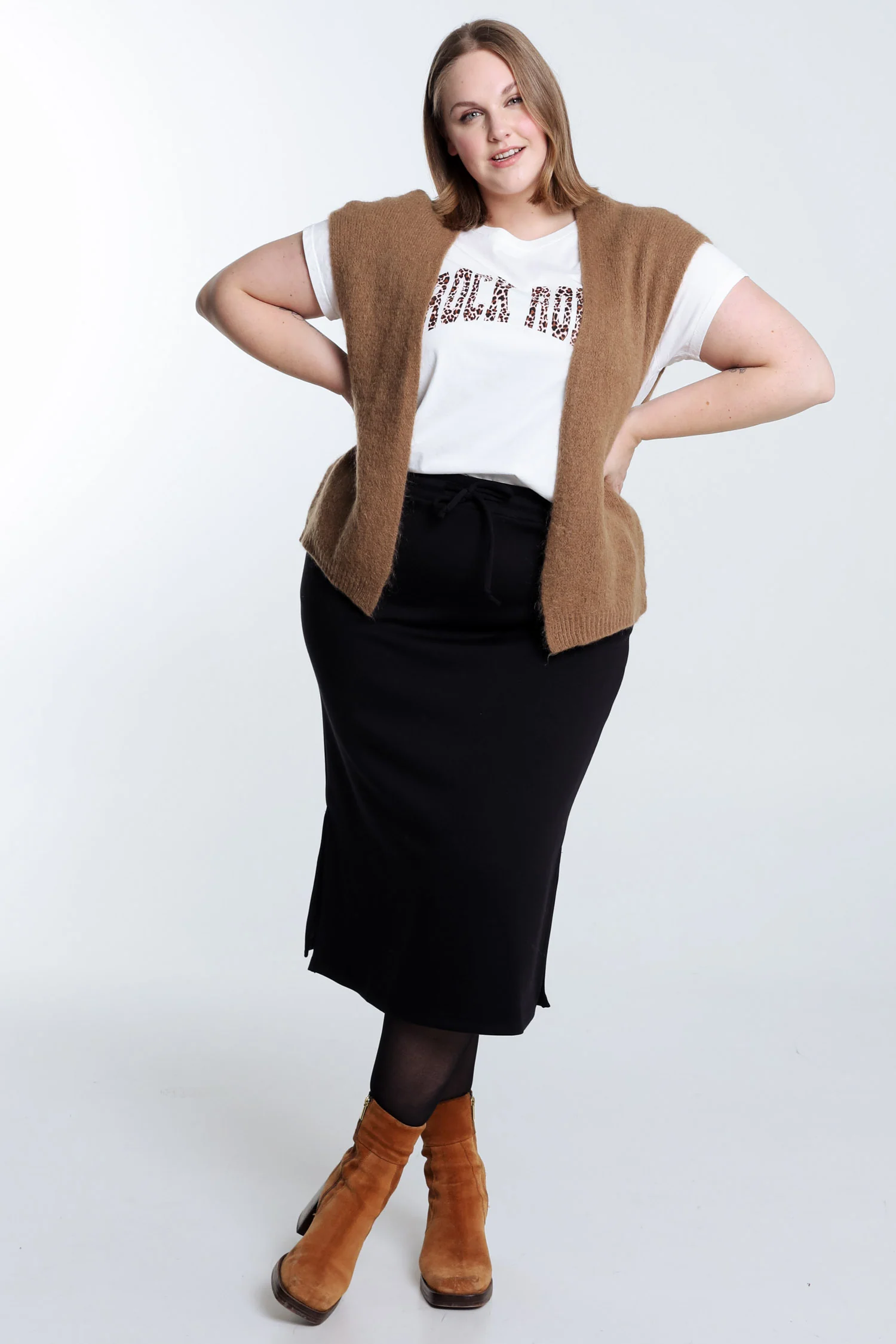 Gilet sans manches uni - Image 62