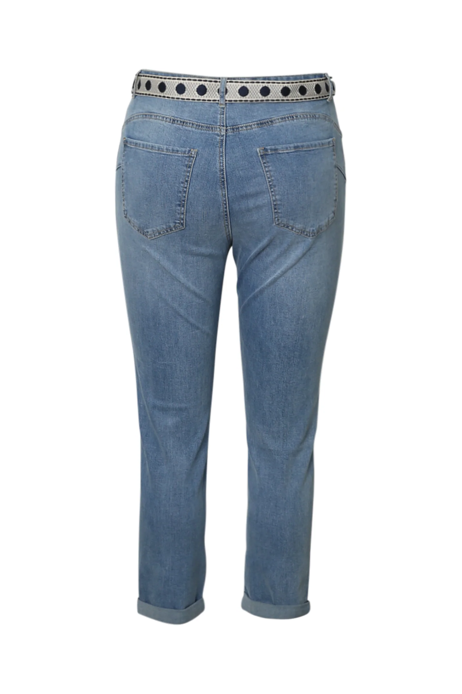 Jeans Louise slim 3/4 avec ceinture fantaisie - Image 11