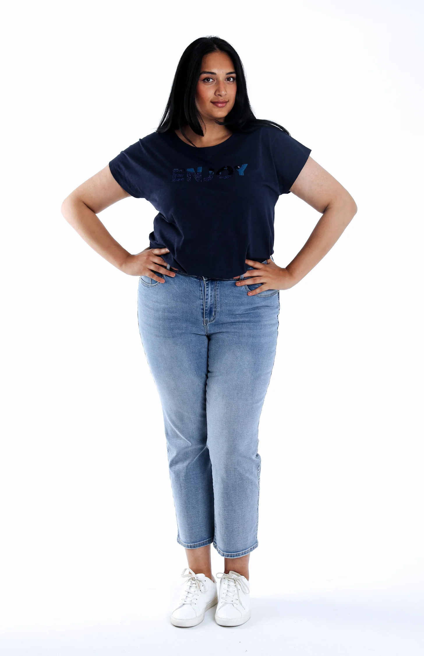 Jeans slim 7/8 Louise avec détail broderie - Image 4