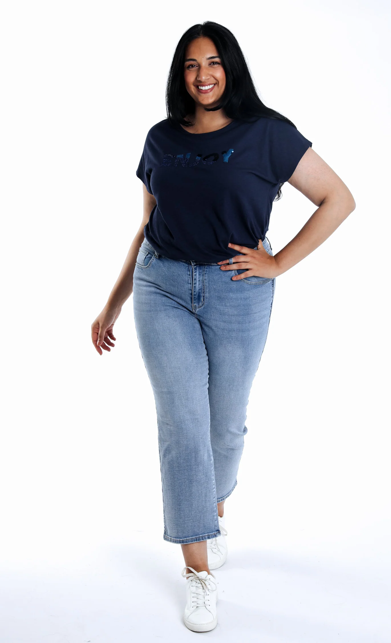 Jeans slim 7/8 Louise avec détail broderie - Image 5