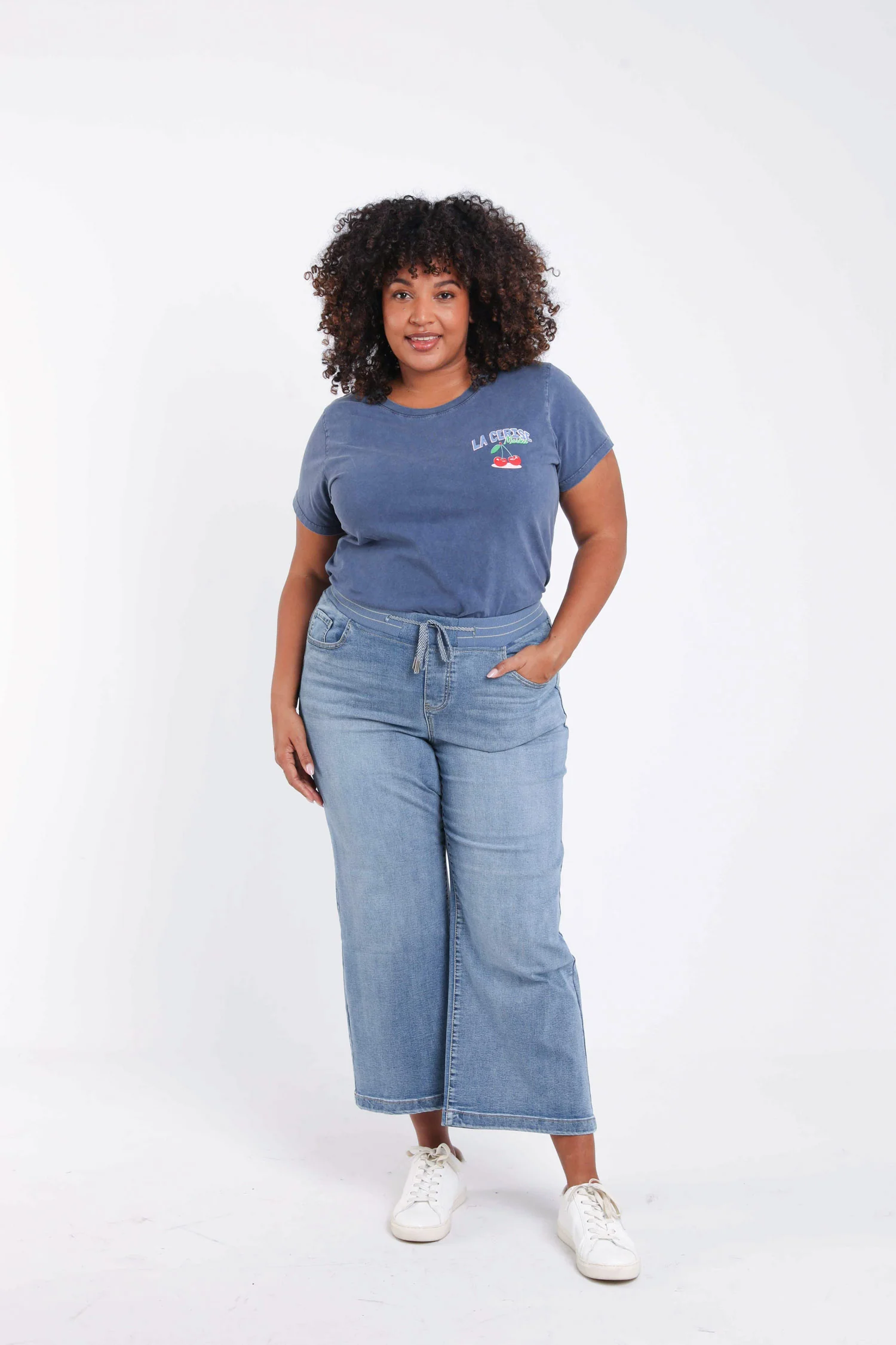Jegging large Lolly 7/8 en denim