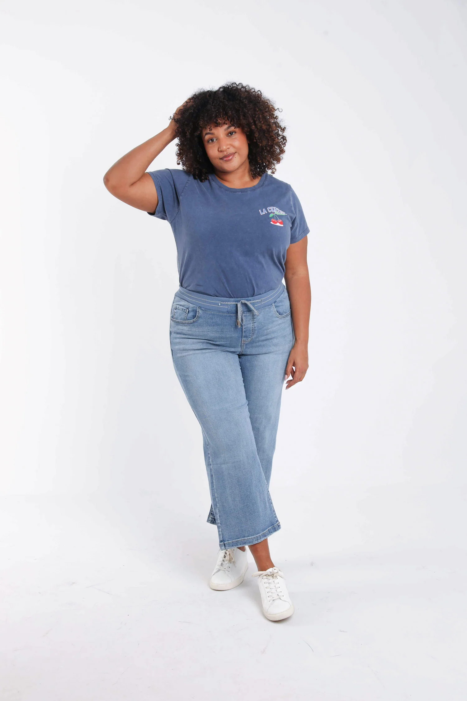 Jegging large Lolly 7/8 en denim - Image 8
