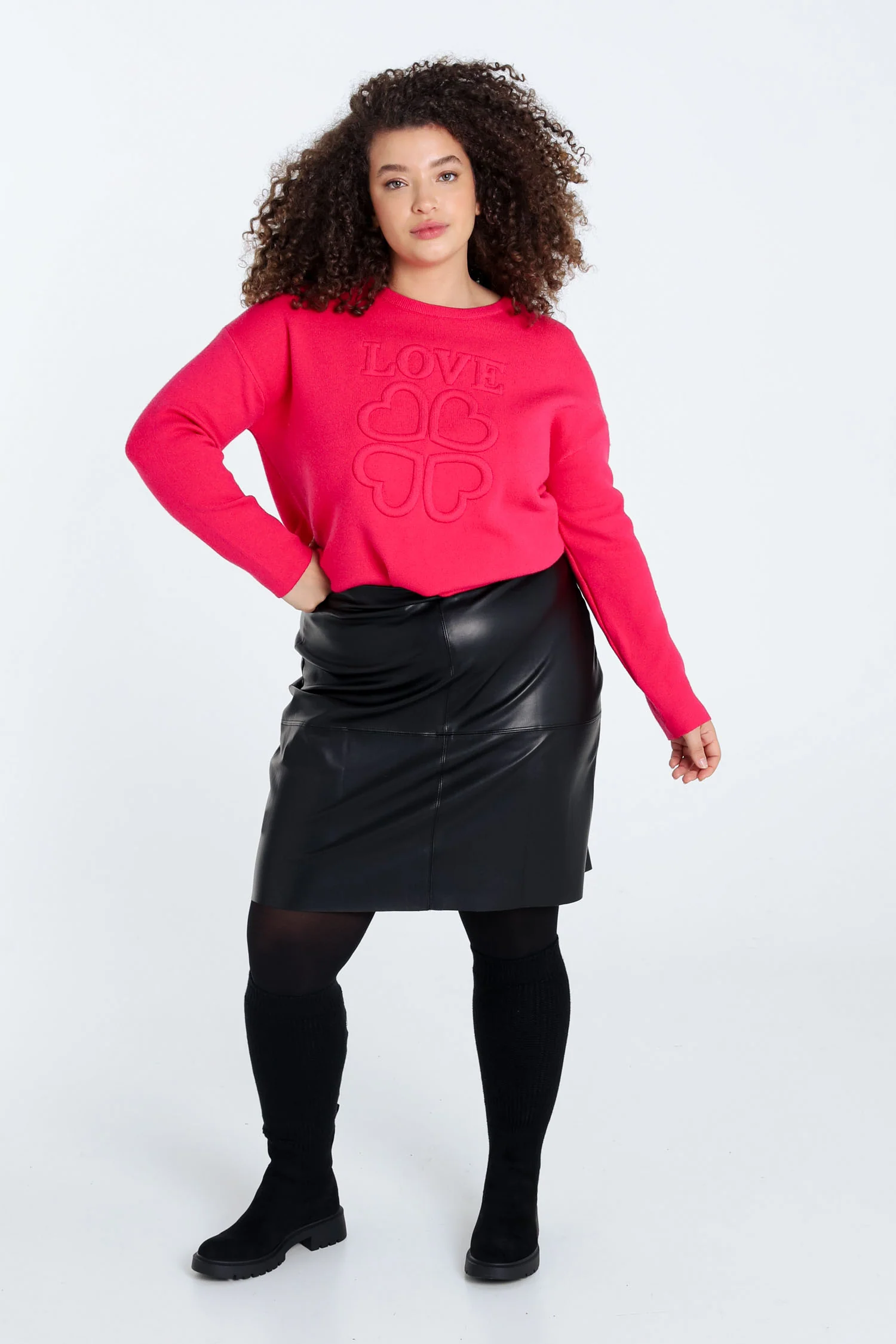 Jupe courte en faux cuir unie - Image 7