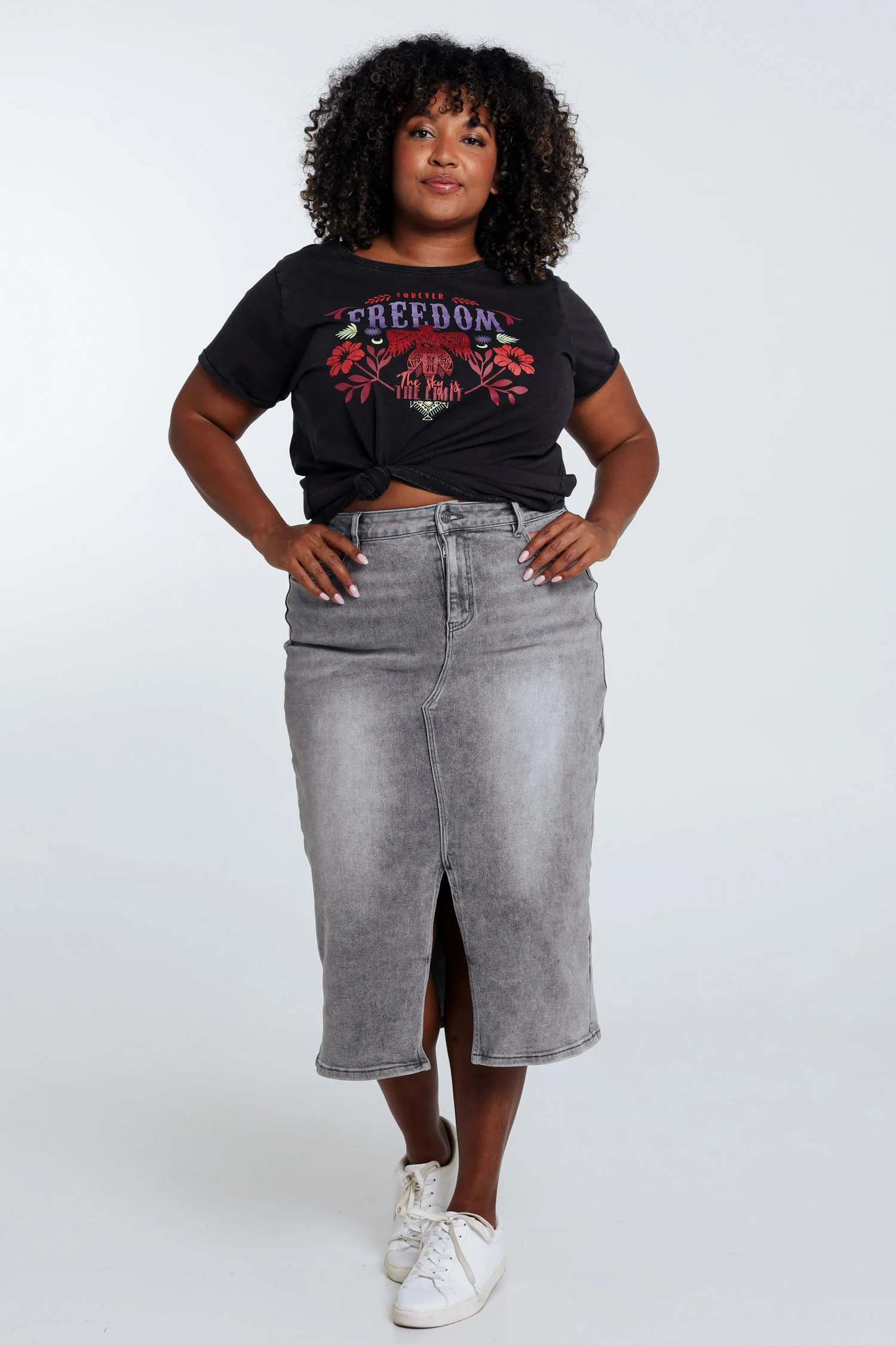 Jupe fendue en jeans - Image 7