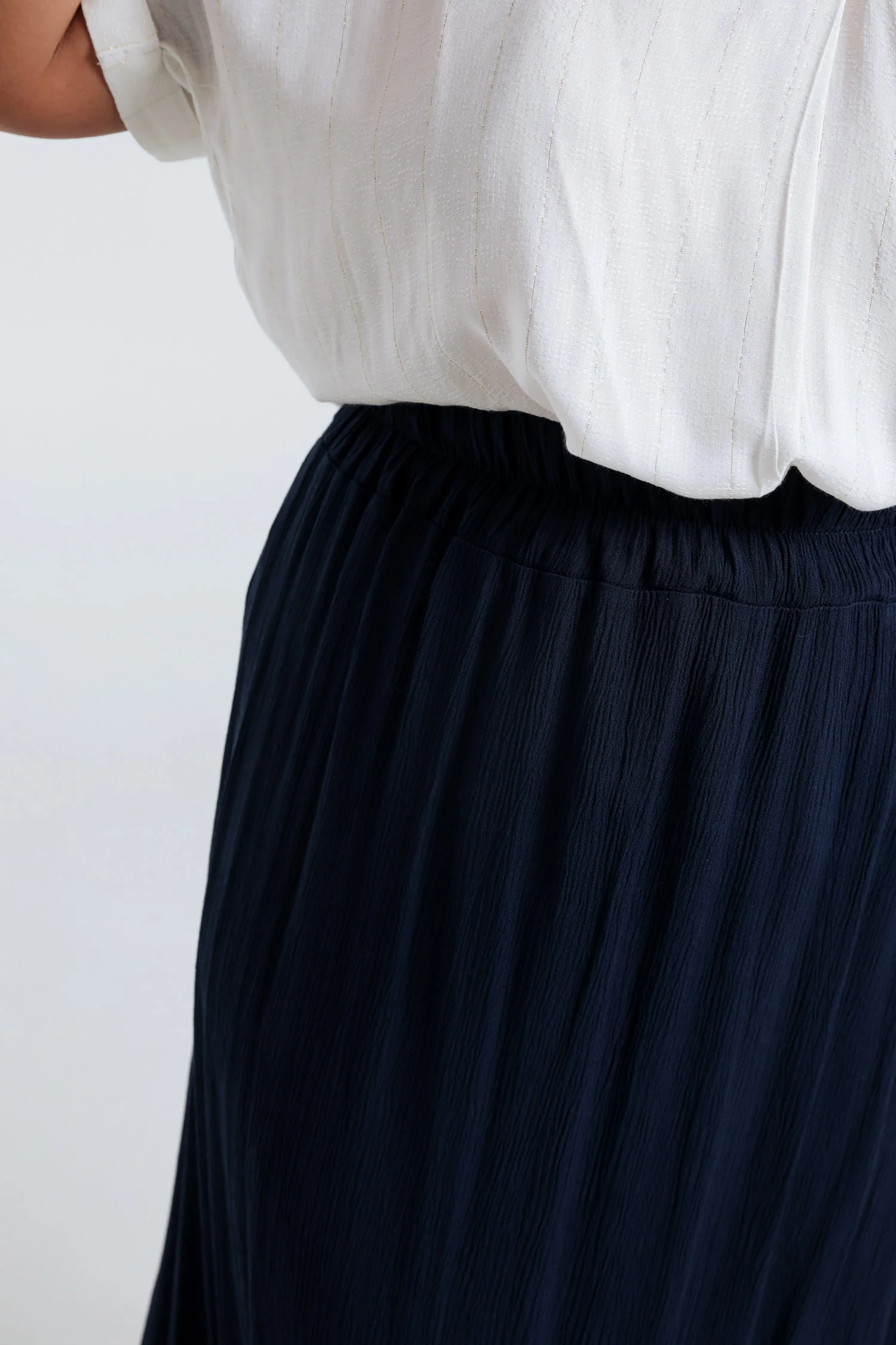 Jupe longue en viscose unie - Image 5
