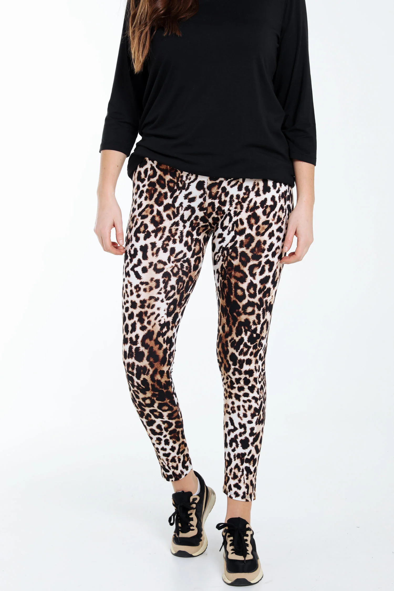 Legging léopard en viscose