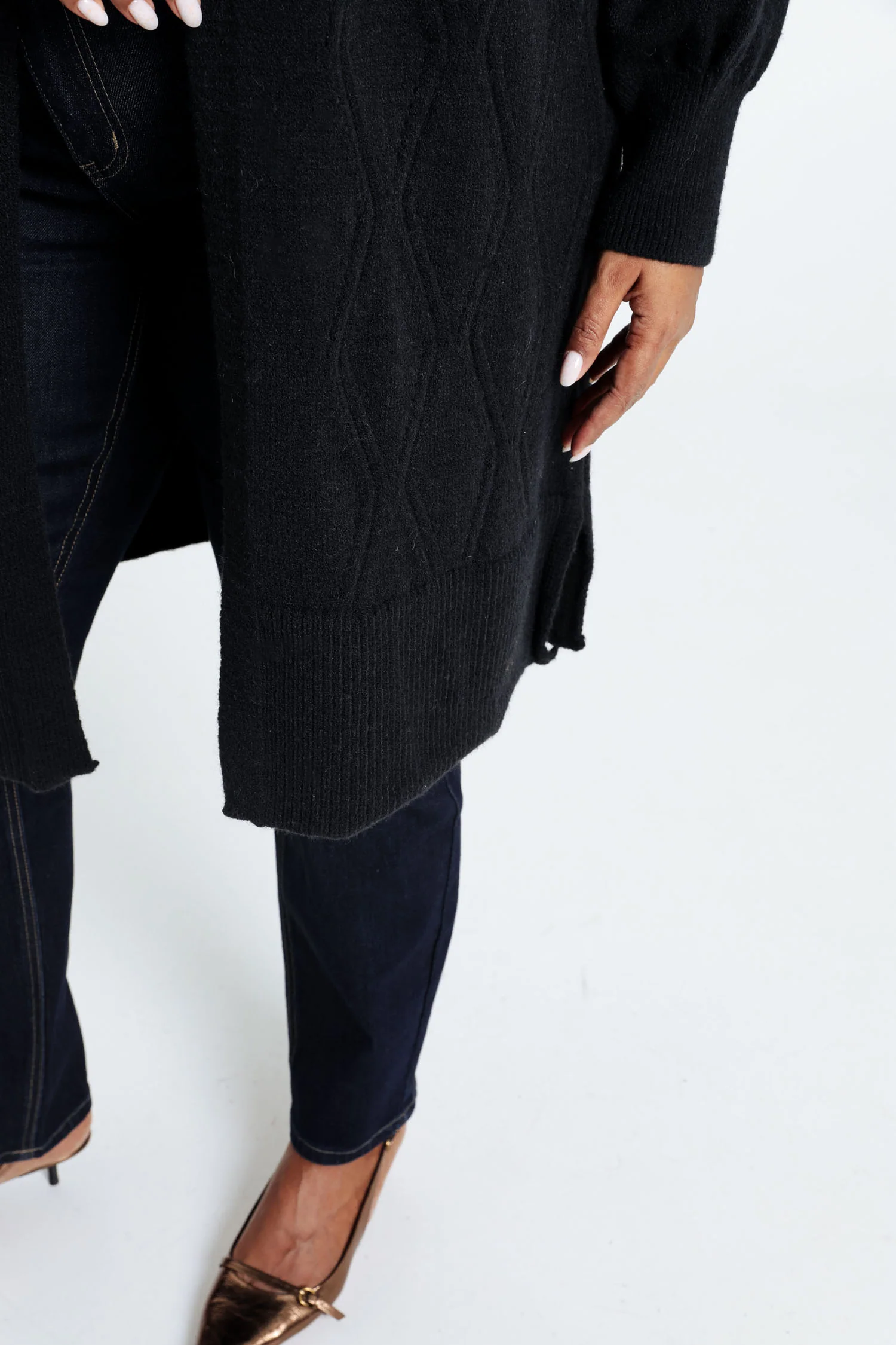 Long cardigan uni - Image 4