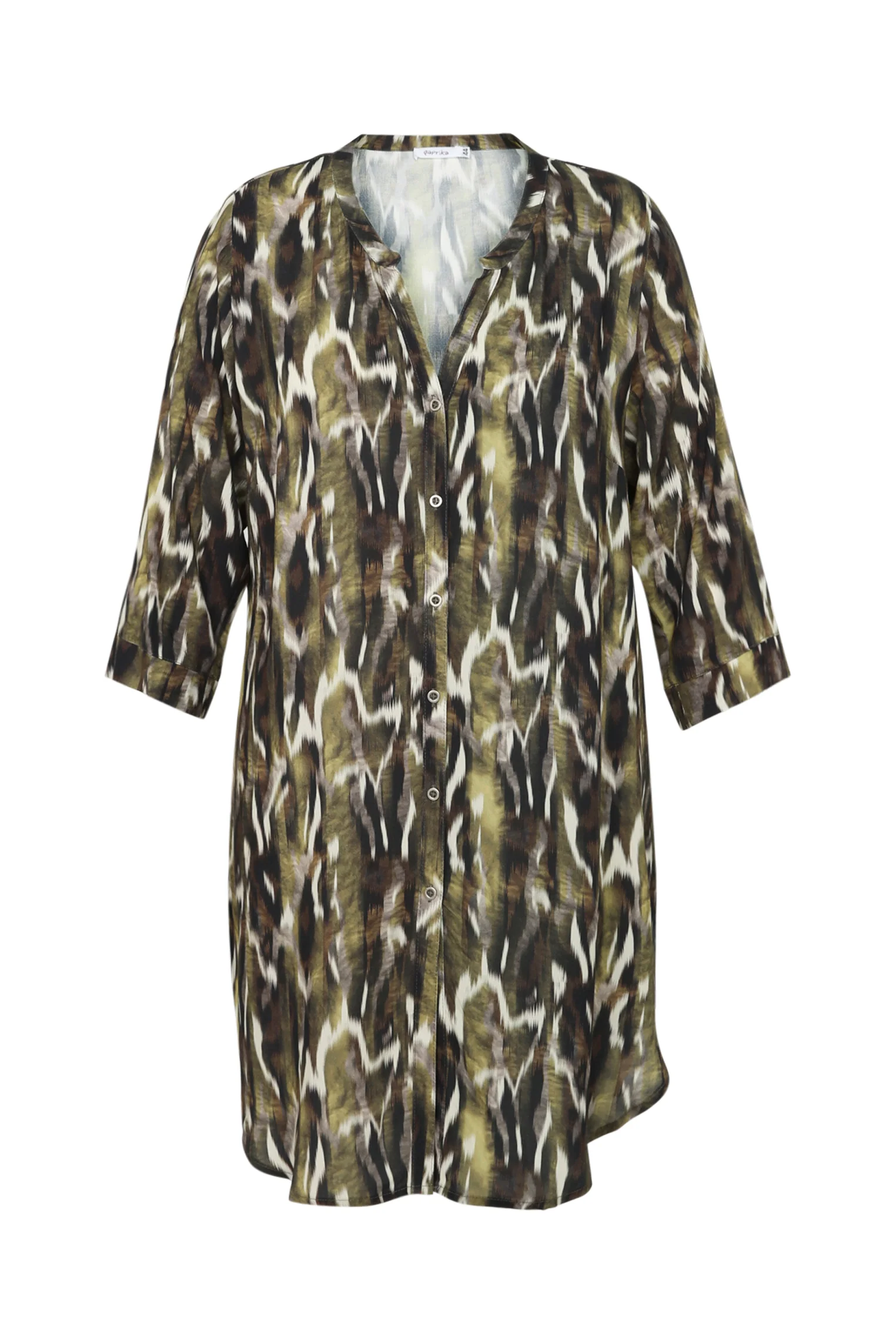 Longue chemise en viscose imprimé peau de bête - Image 10